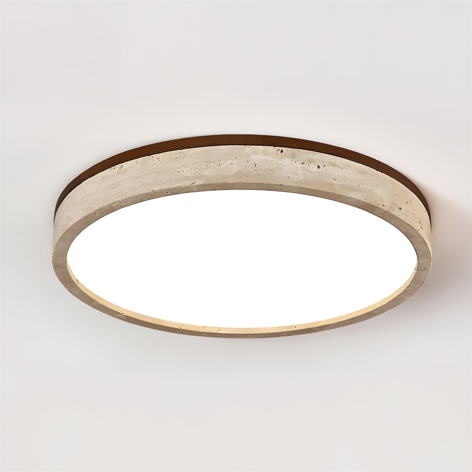 Cirona Minimalist Travertine Ceiling Light