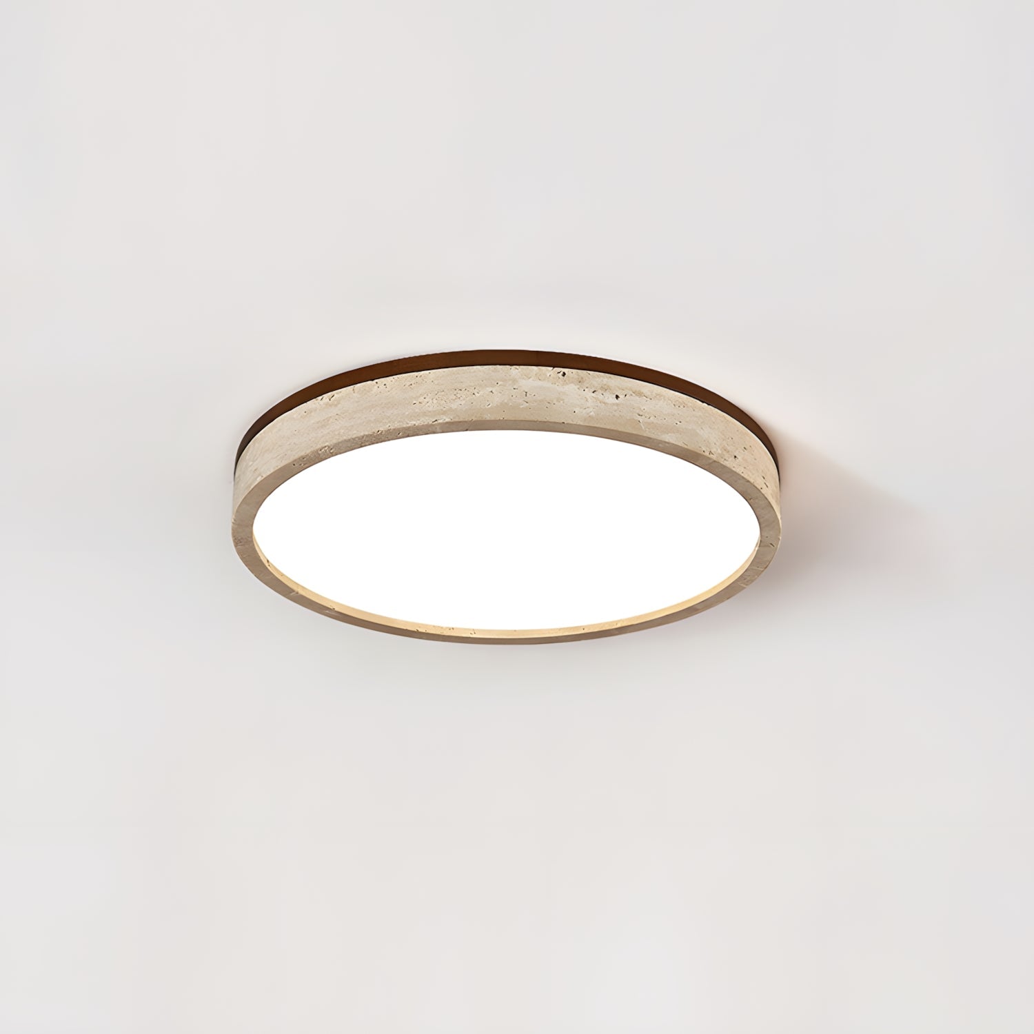 Cirona Minimalist Travertine Ceiling Light