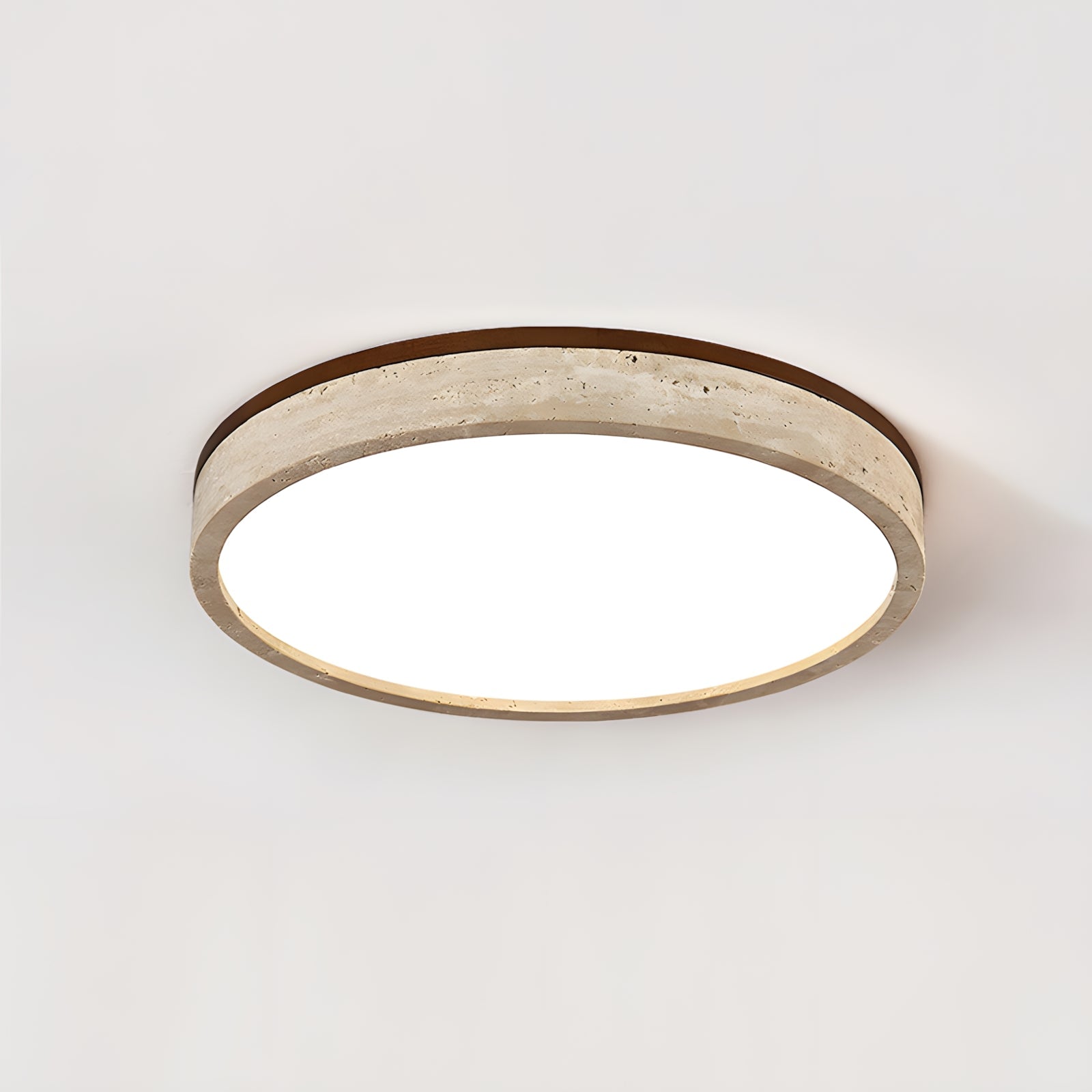Cirona Minimalist Travertine Ceiling Light