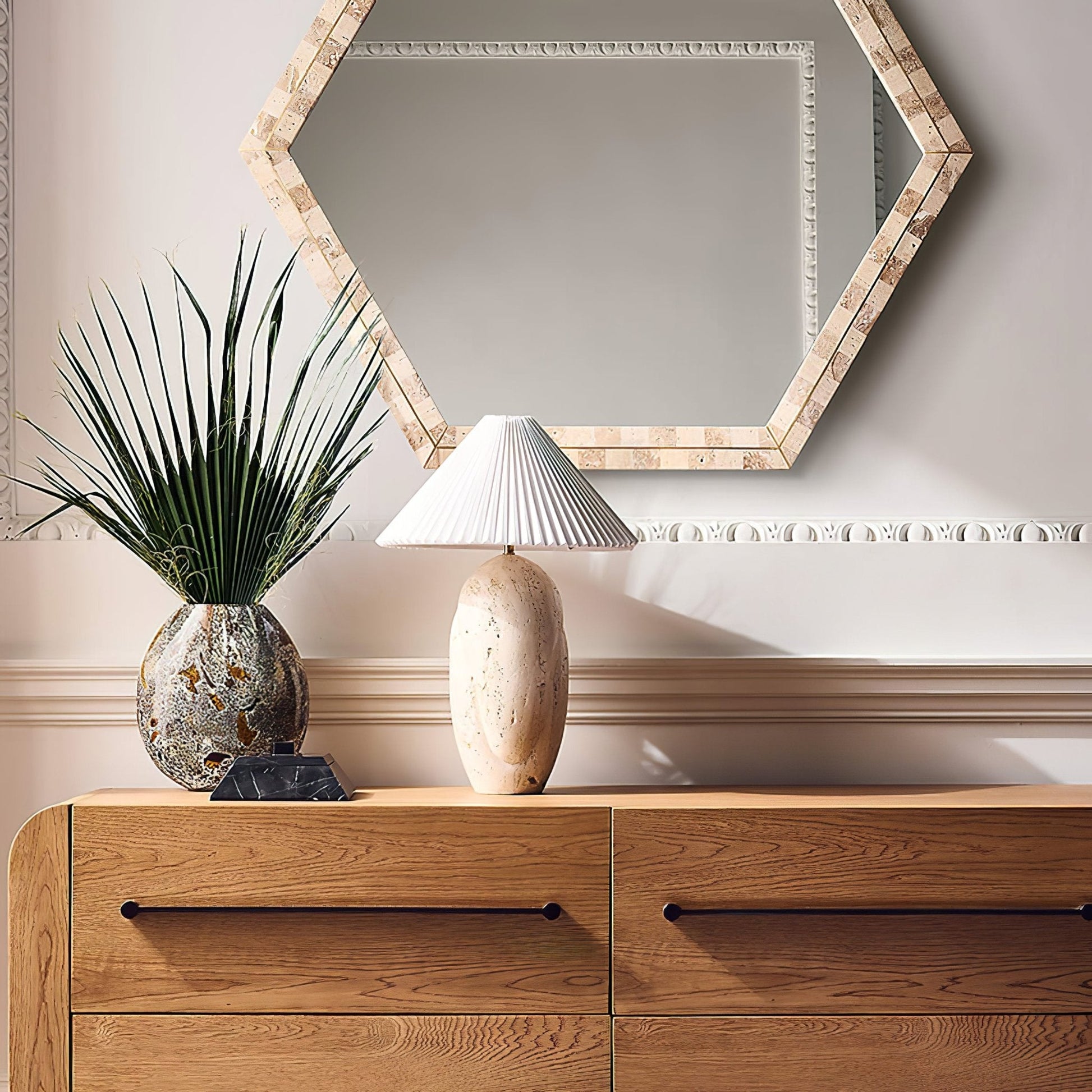 Eursolir Travertine Table Lamp - Blowlighting