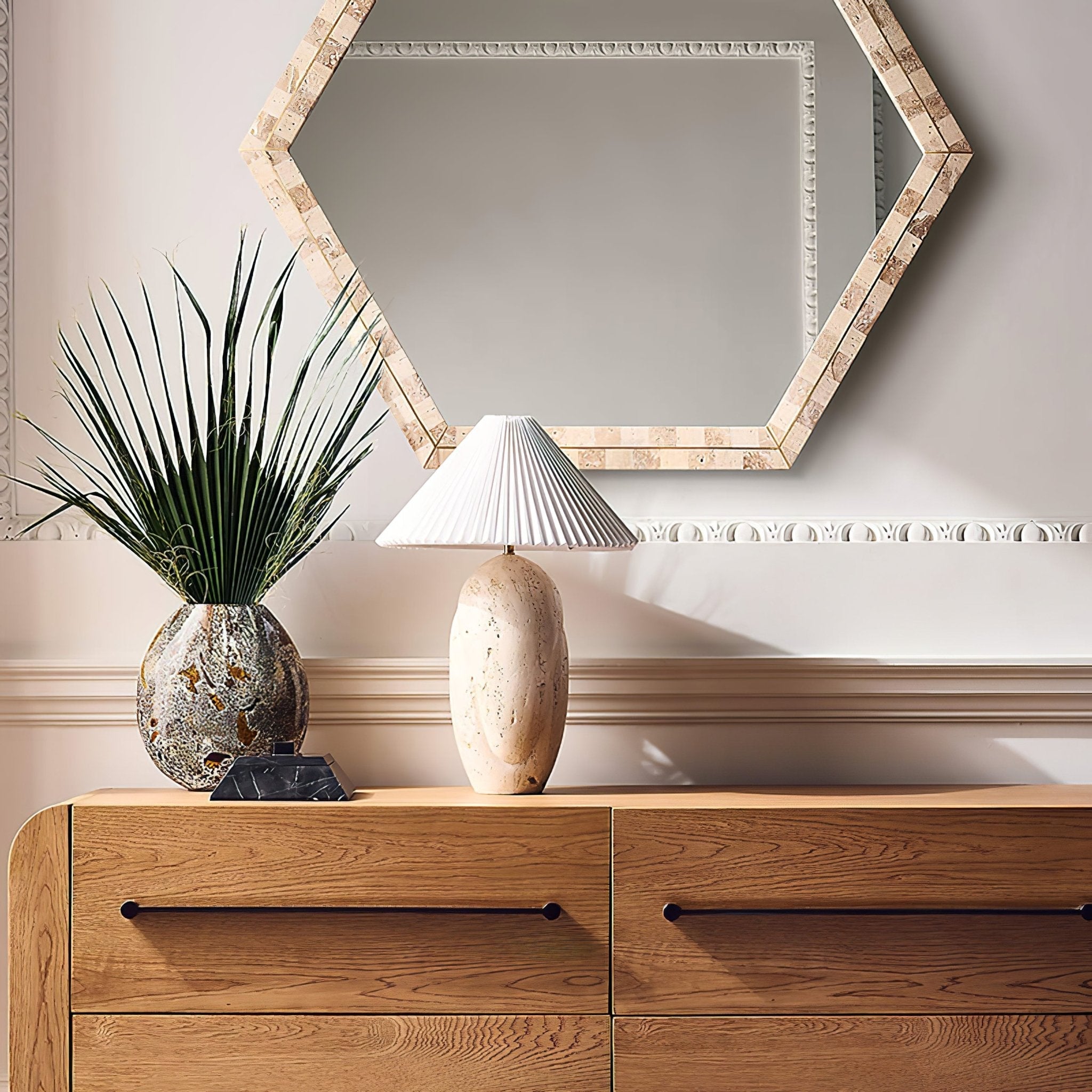 Eursolir Travertine Table Lamp - Blowlighting