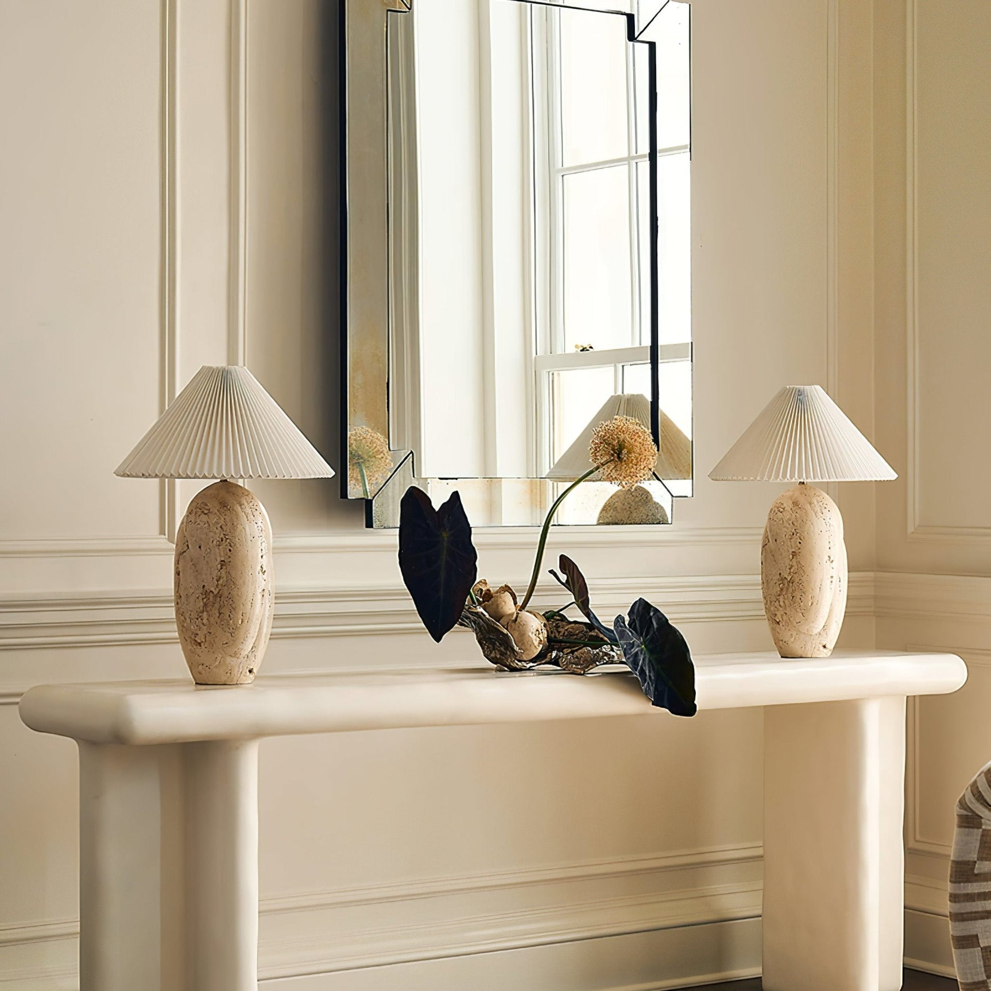Eursolir Travertine Table Lamp - Blowlighting
