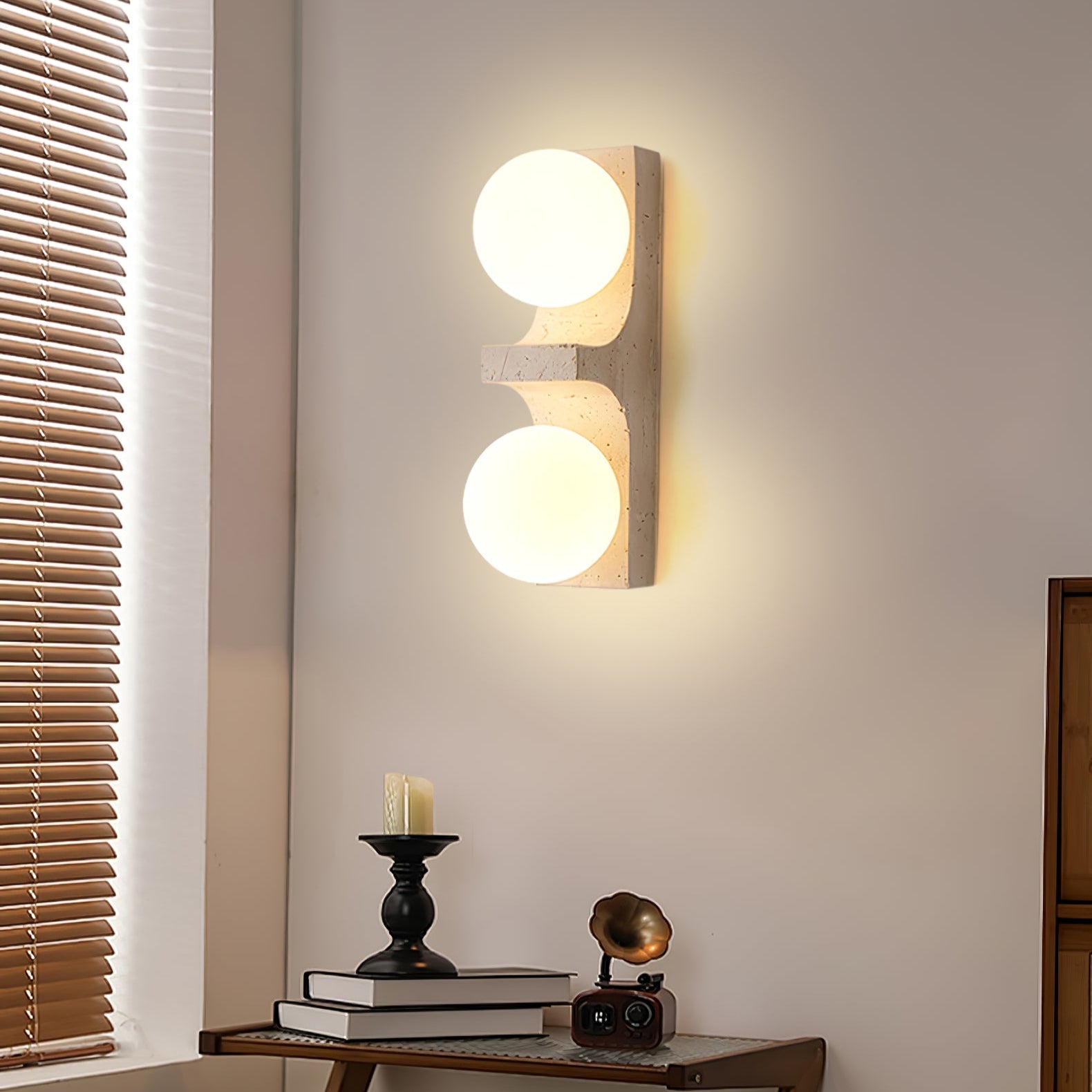 Umiren Travertine Wall Light - Blowlighting