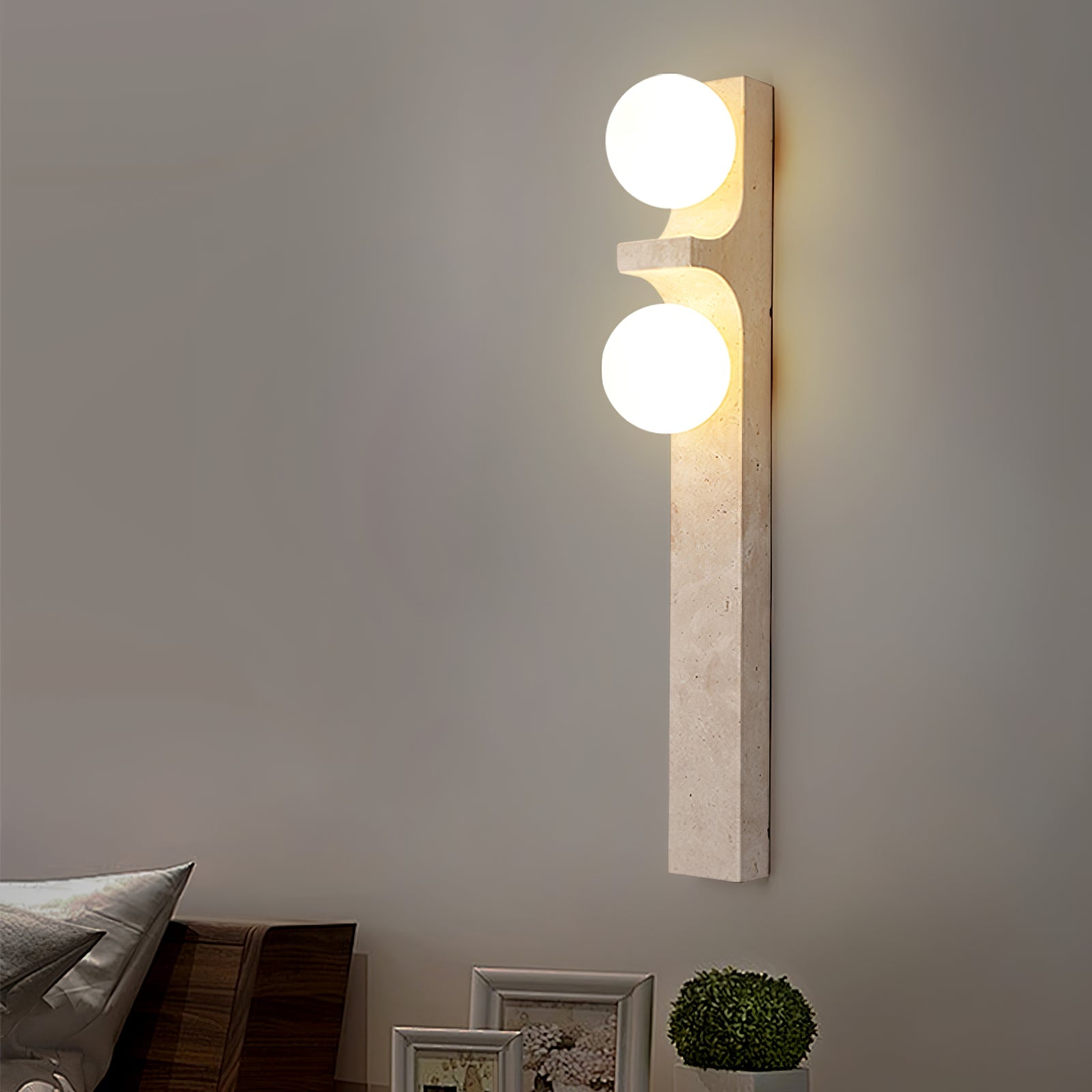 Umiren Travertine Wall Light - Blowlighting