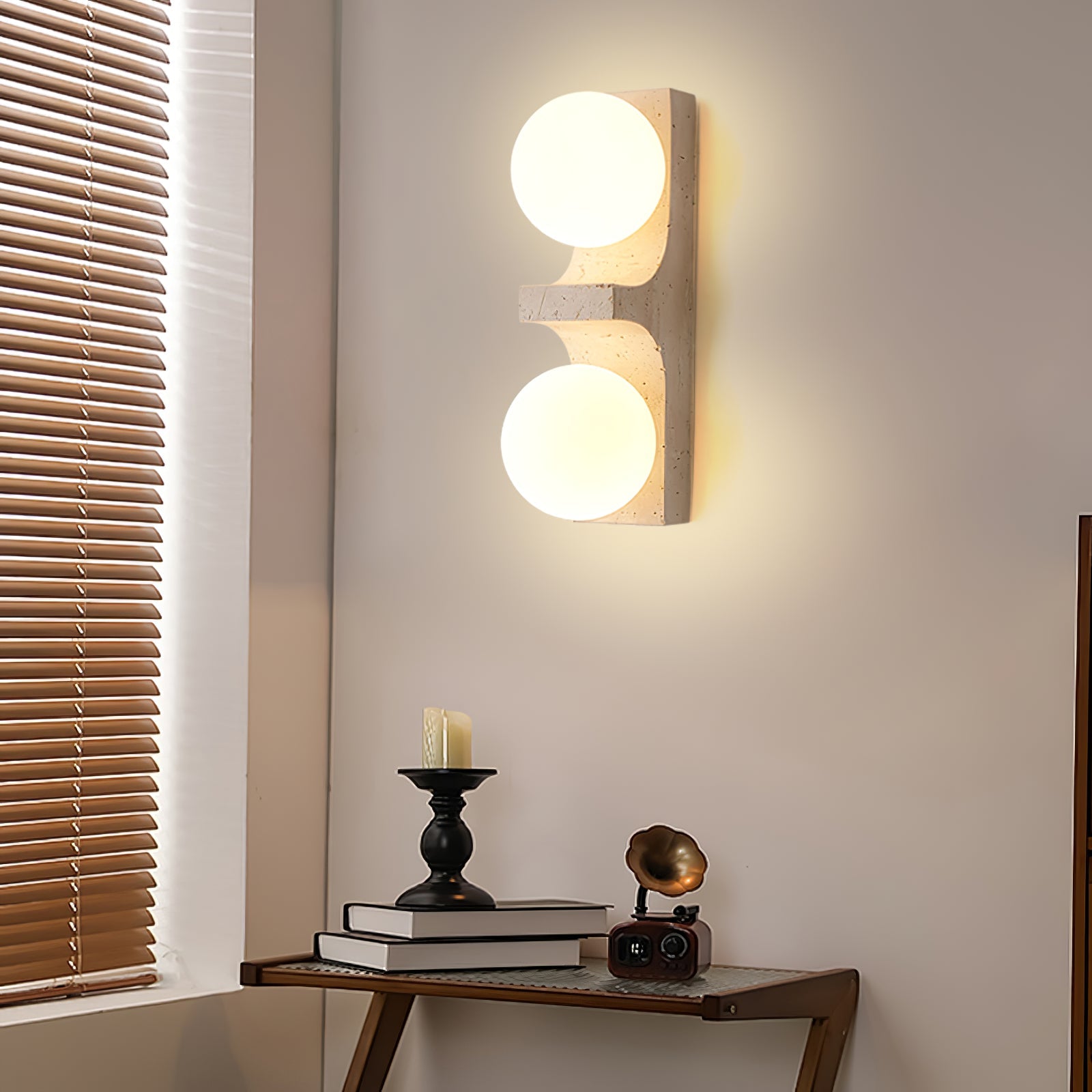 Umiren Travertine Wall Light - Blowlighting