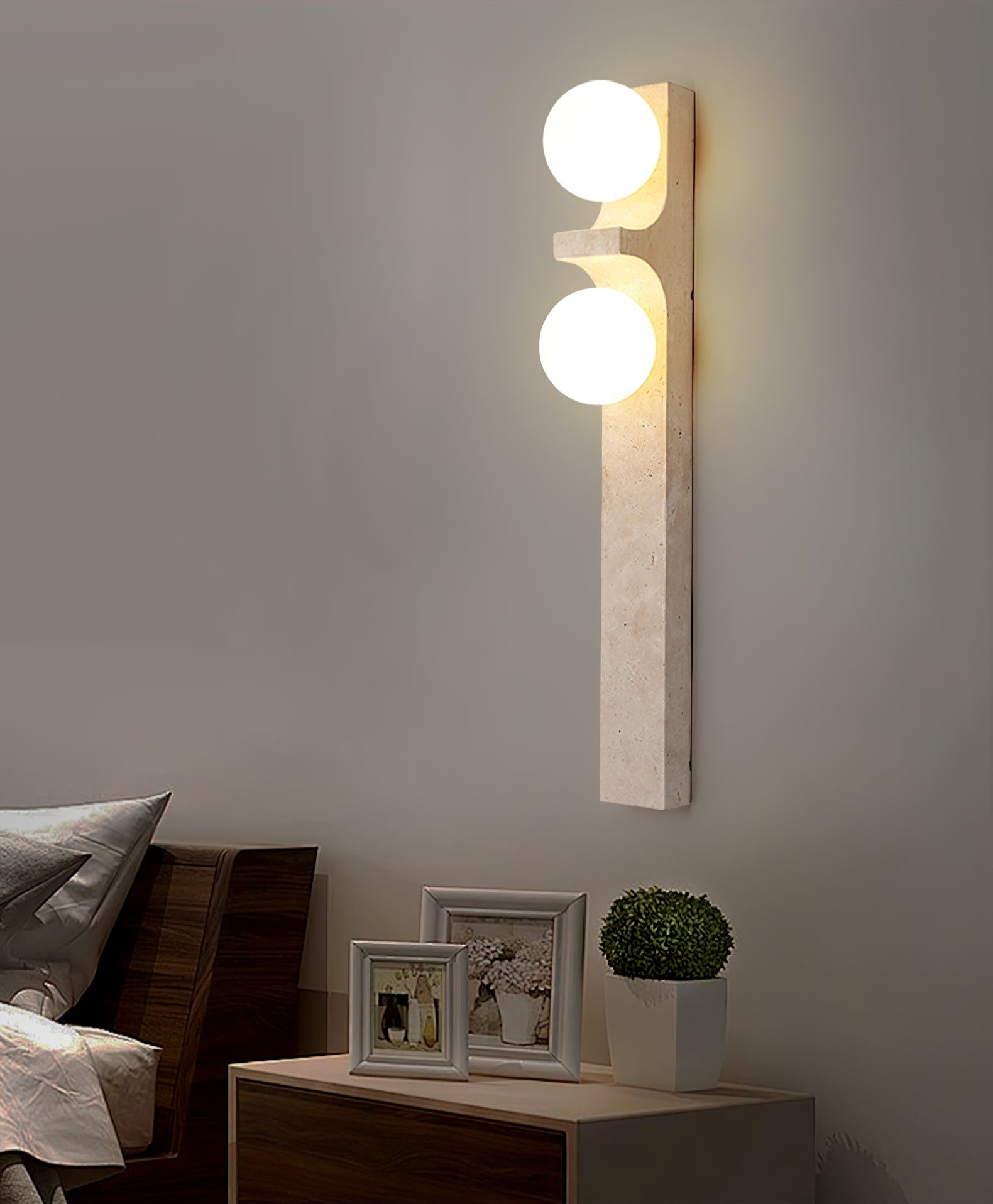 Umiren Travertine Wall Light - Blowlighting