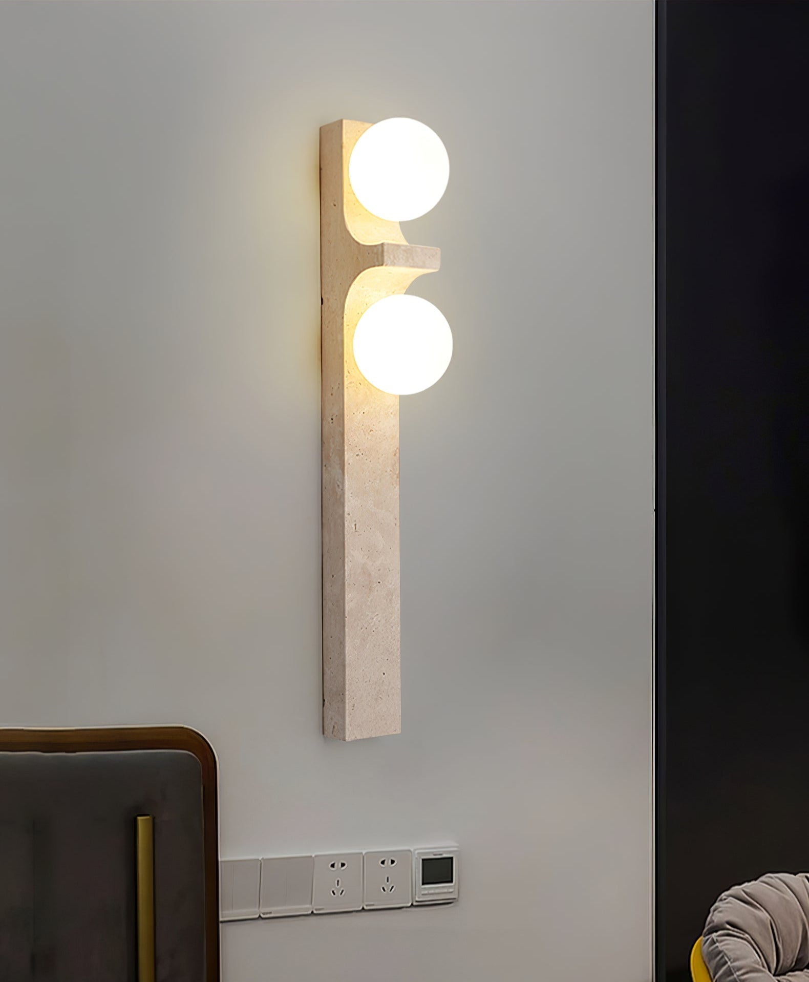 Umiren Travertine Wall Light - Blowlighting