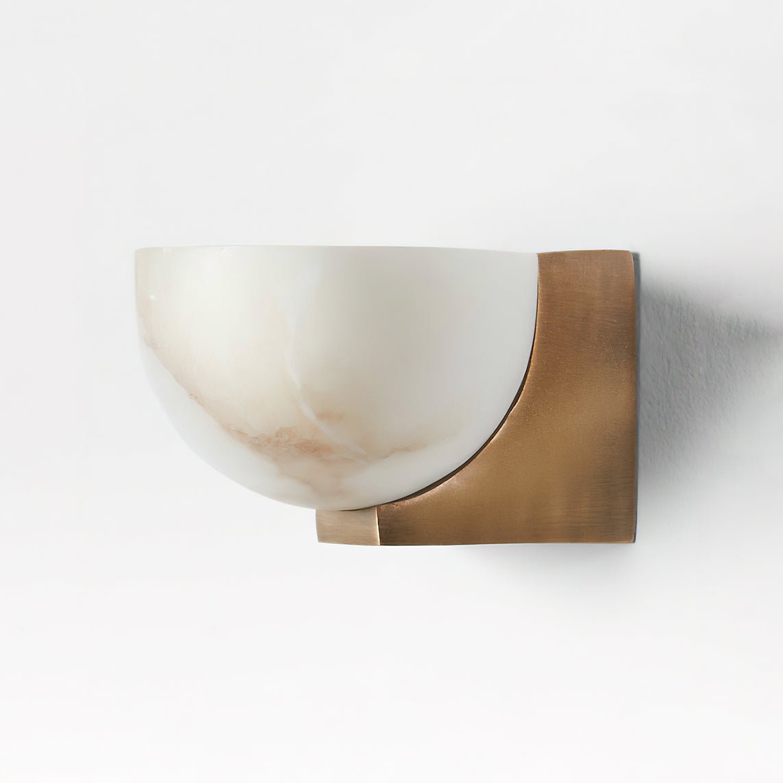 Corvina Bowl Alabaster Wall Light - Blowlighting