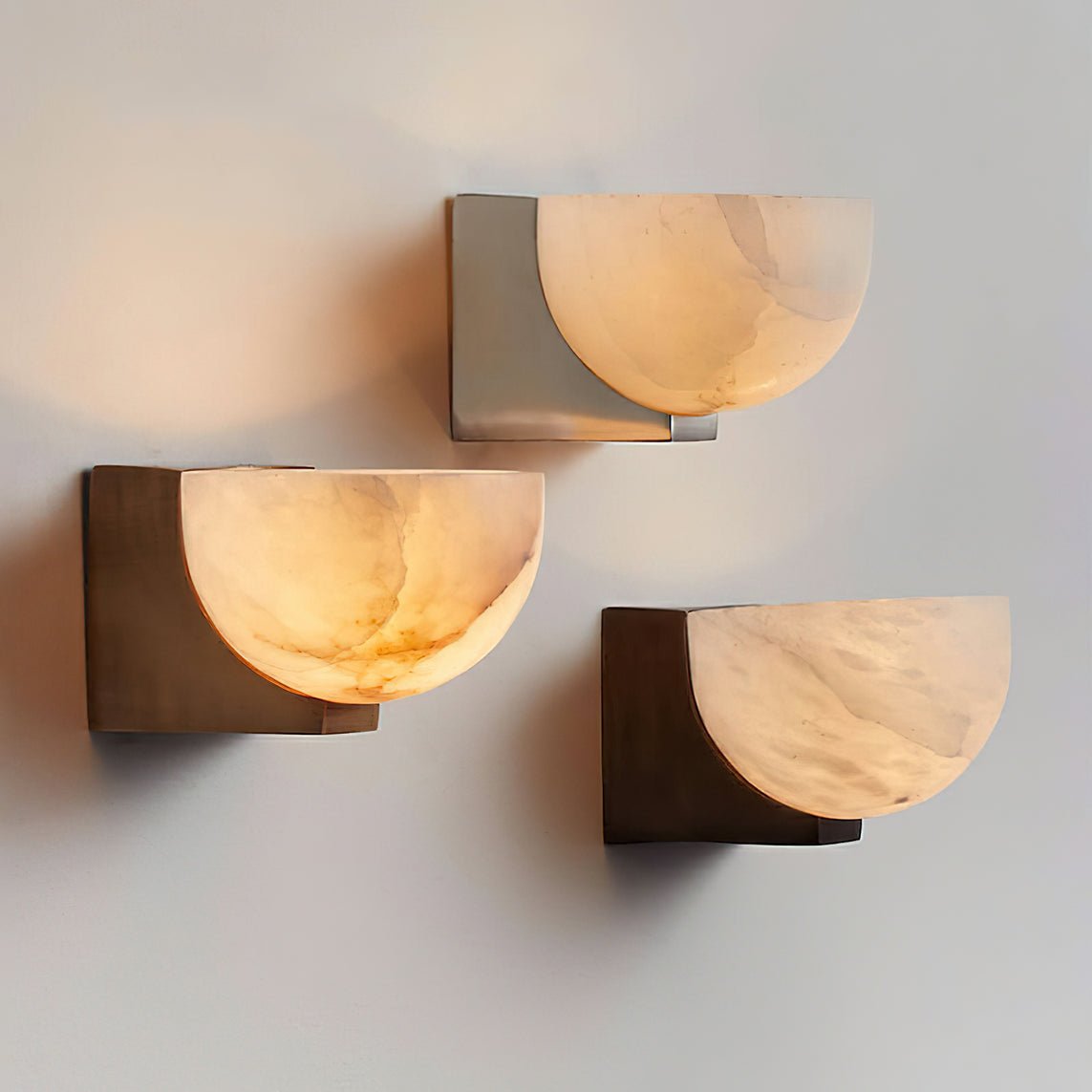 Corvina Bowl Alabaster Wall Light - Blowlighting