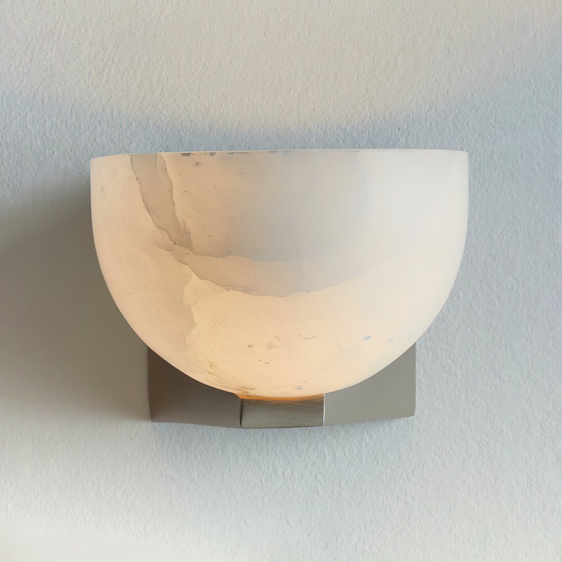 Corvina Bowl Alabaster Wall Light - Blowlighting