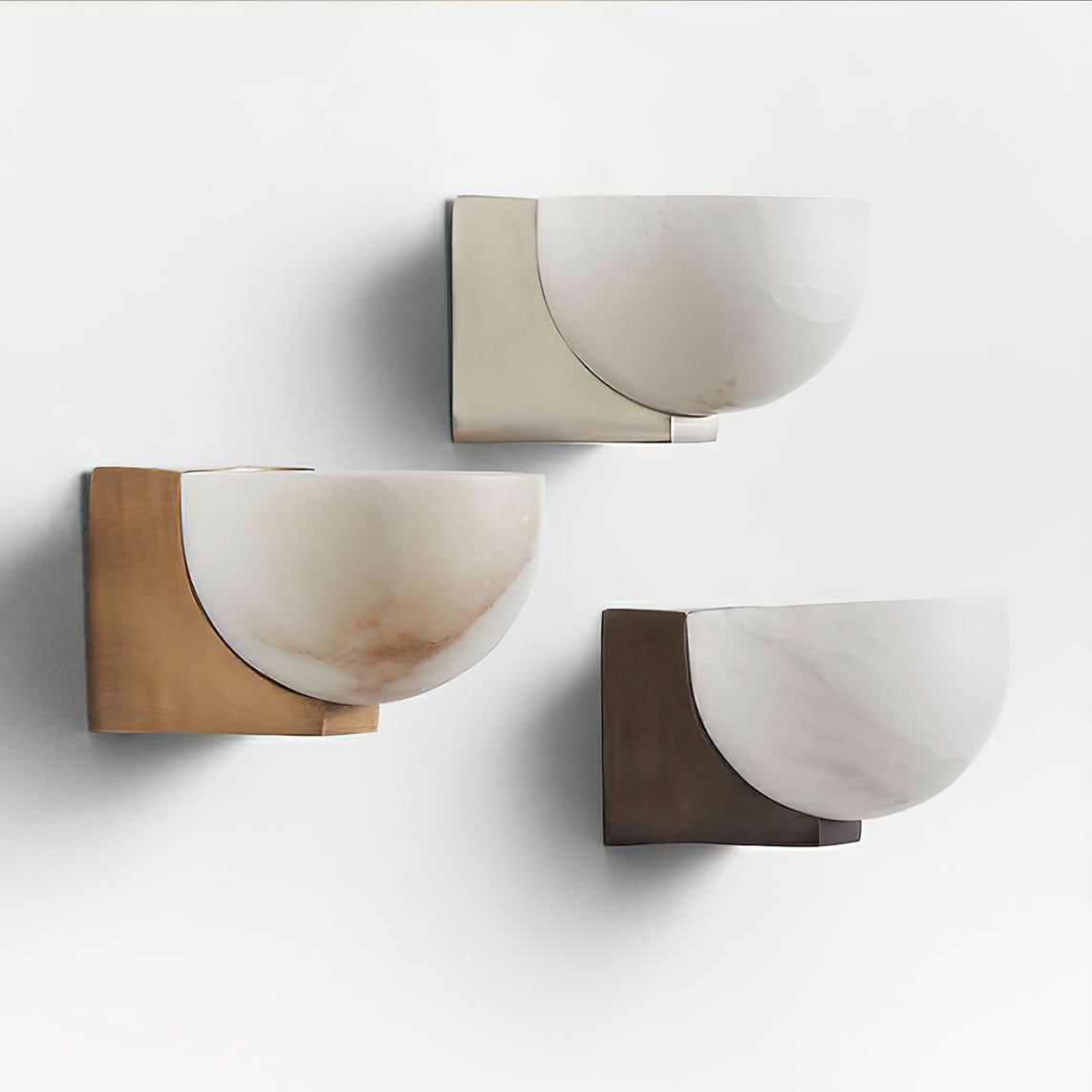 Corvina Bowl Alabaster Wall Light - Blowlighting
