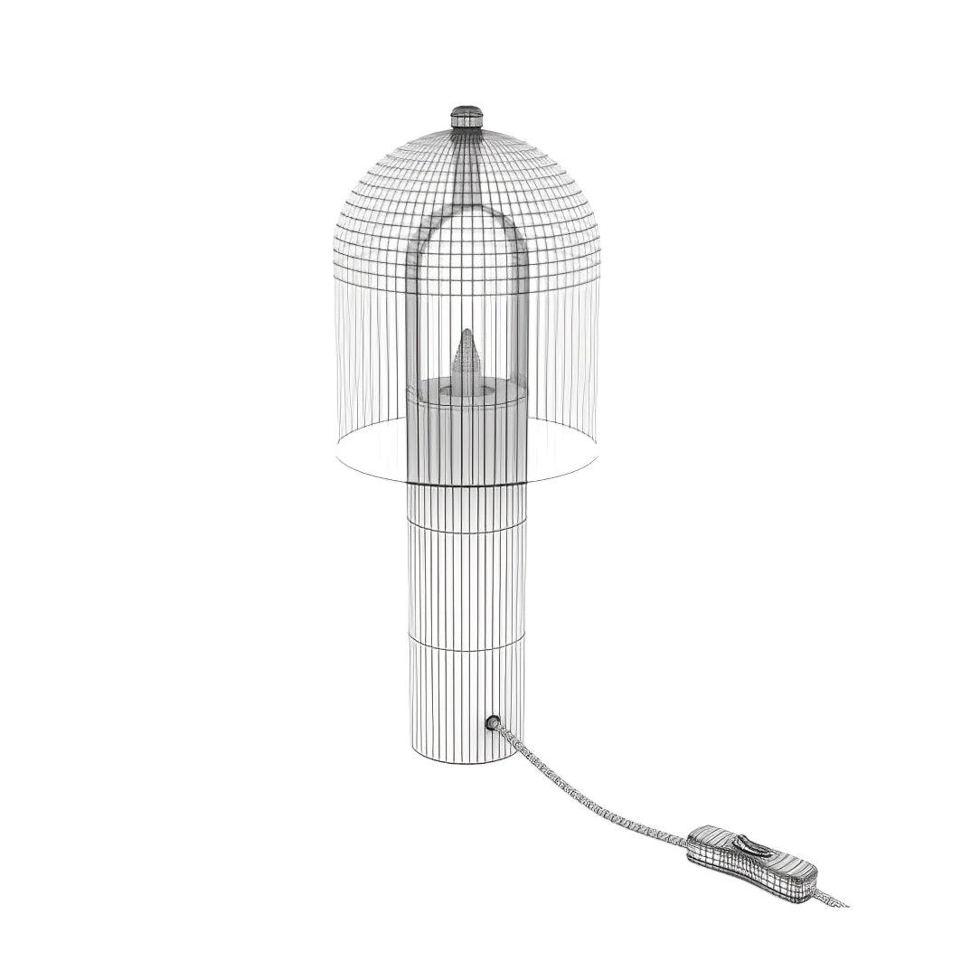 Reagan Modern Metal Table Lamp - Blowlighting