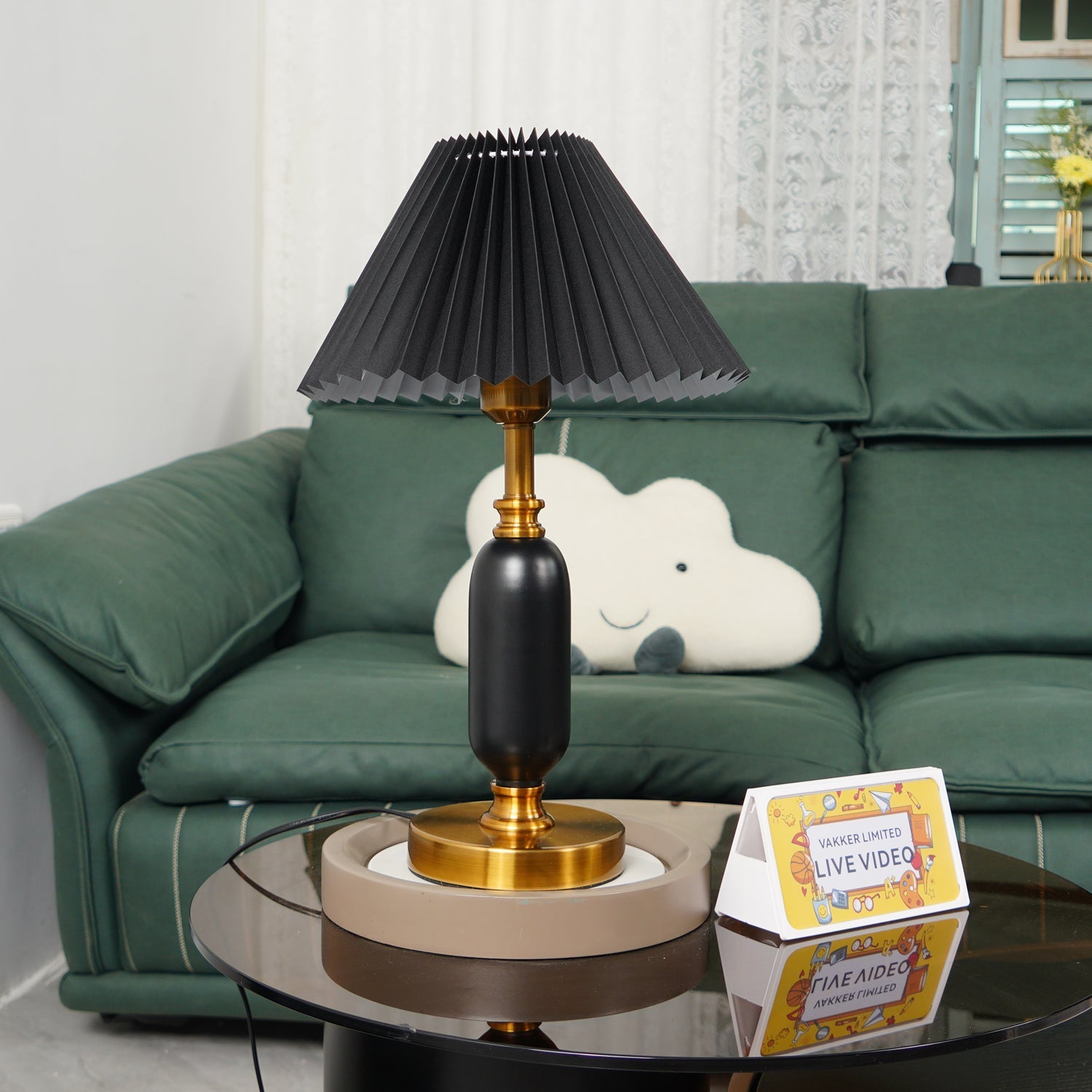 Aurmarila Fabric Table Lamp - Blowlighting