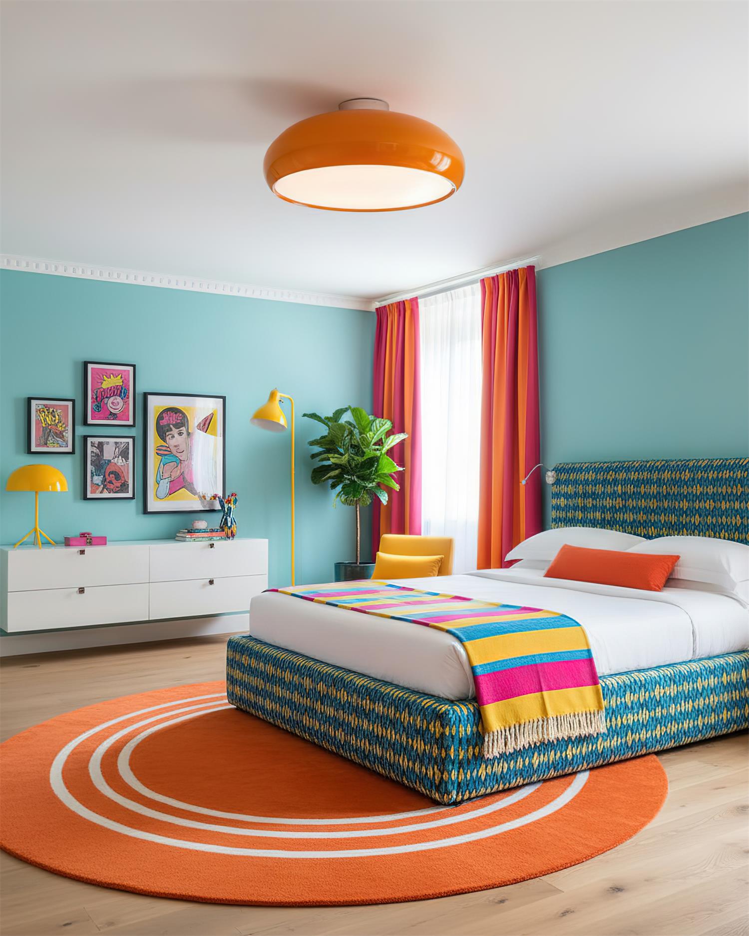 Clementine Modern Metal Ceiling Light