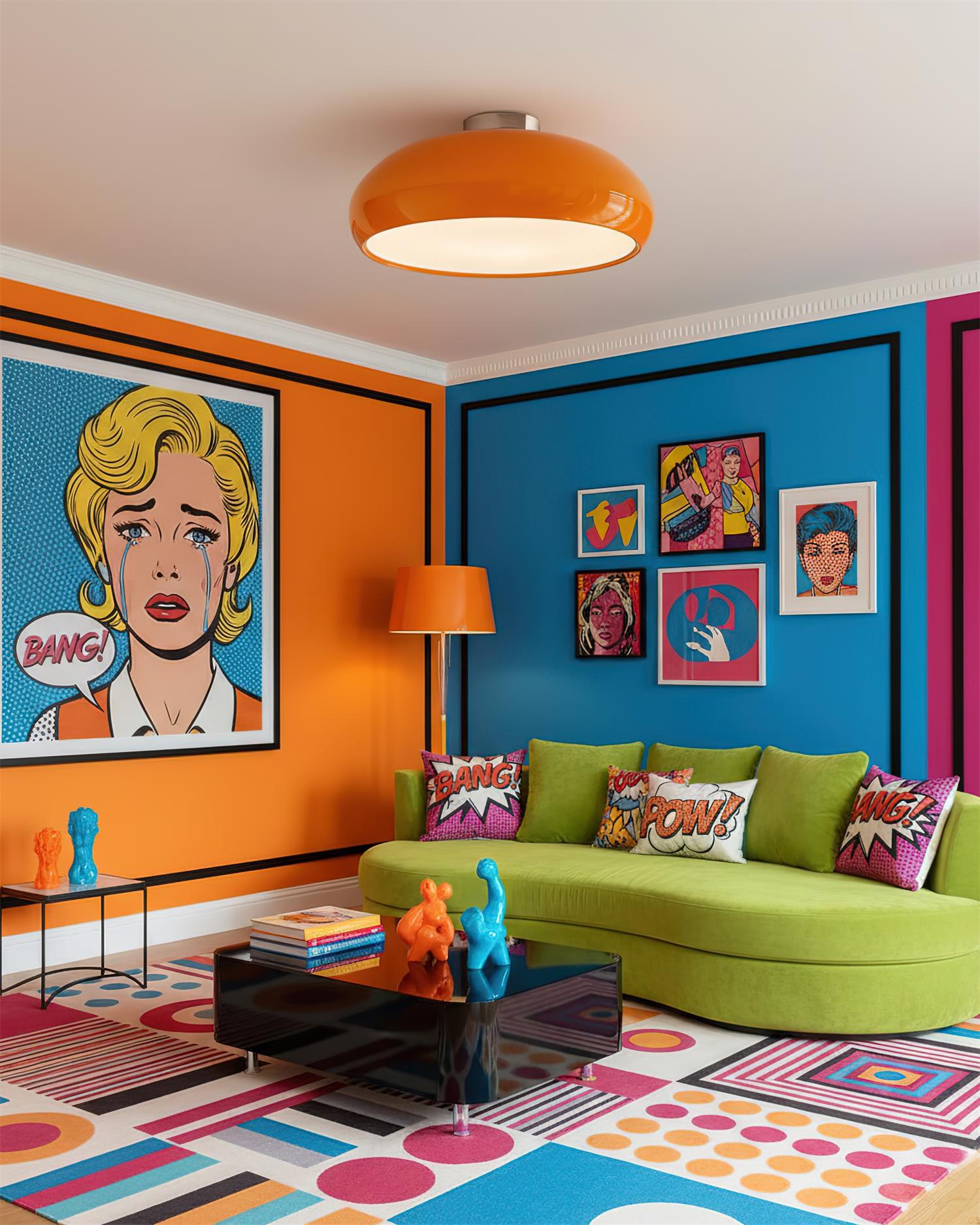 Clementine Modern Metal Ceiling Light