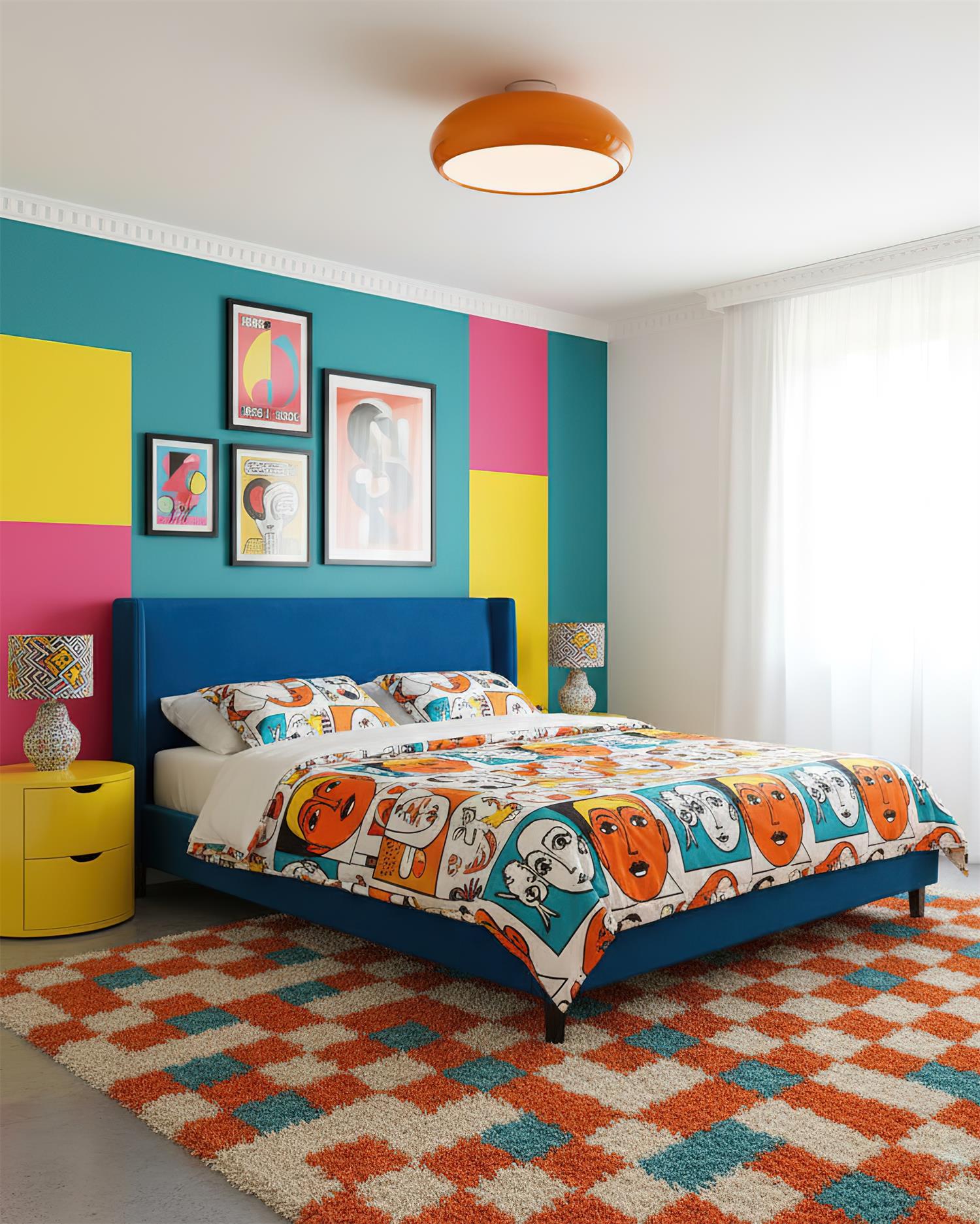 Clementine Modern Metal Ceiling Light