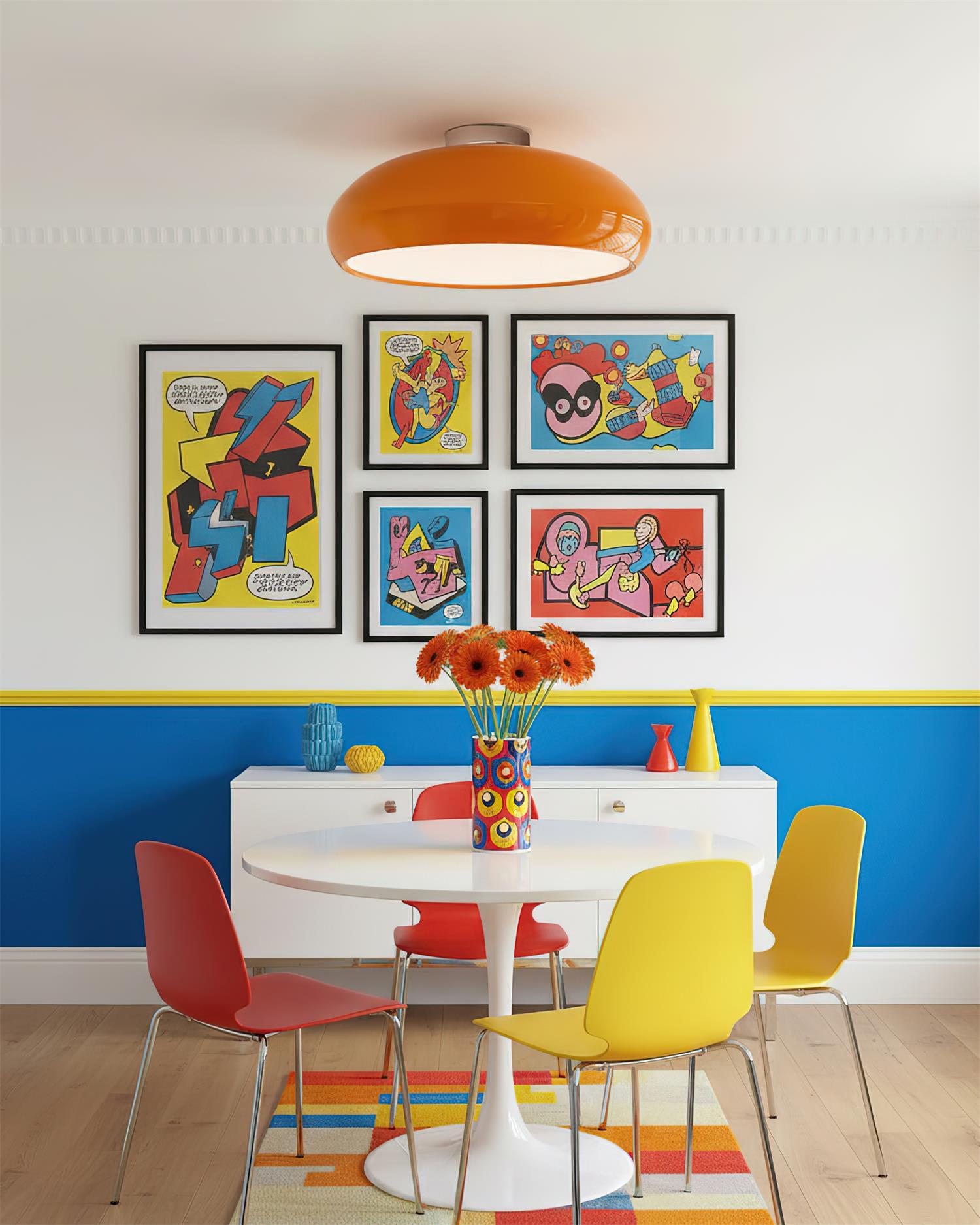 Clementine Modern Metal Ceiling Light