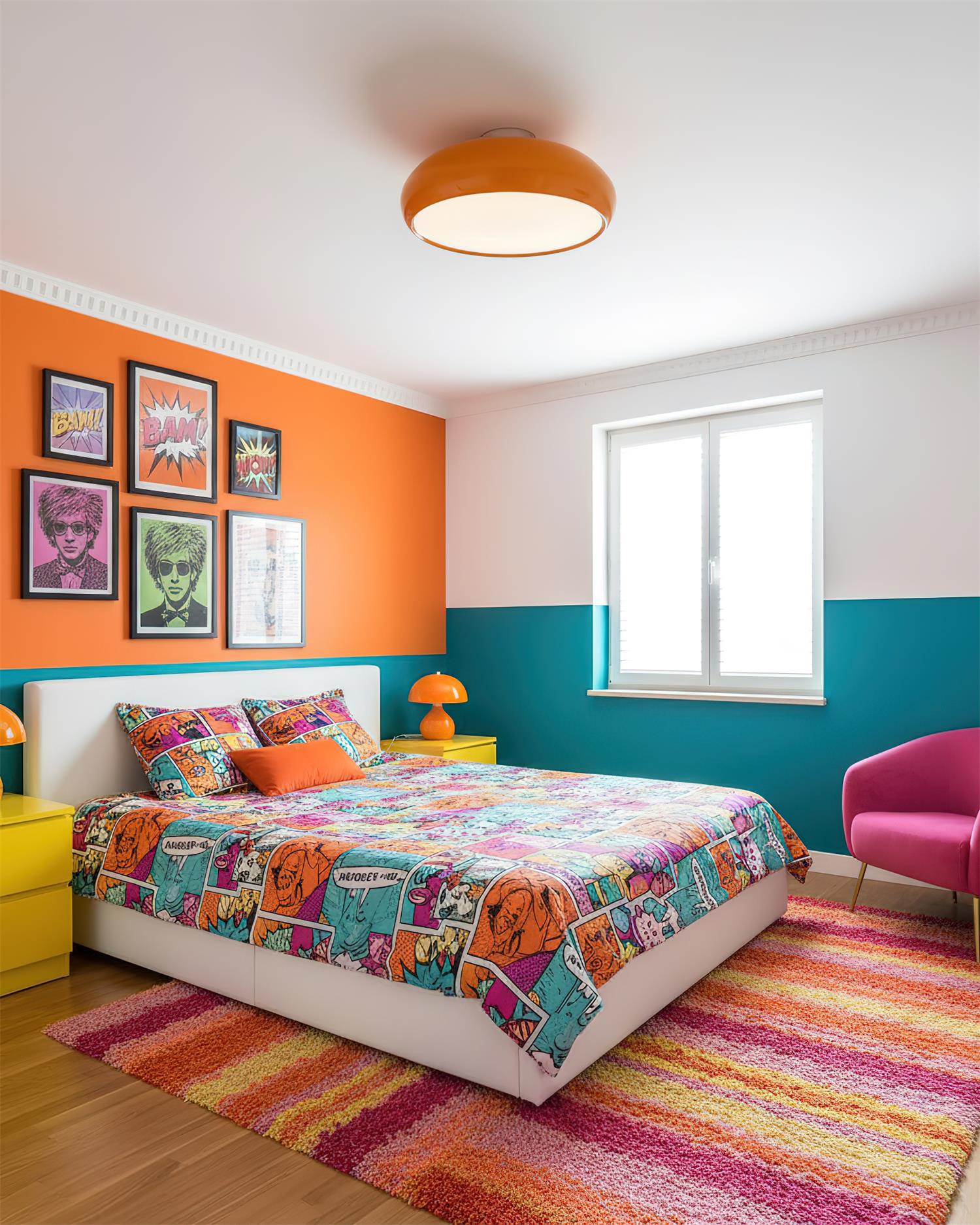 Clementine Modern Metal Ceiling Light