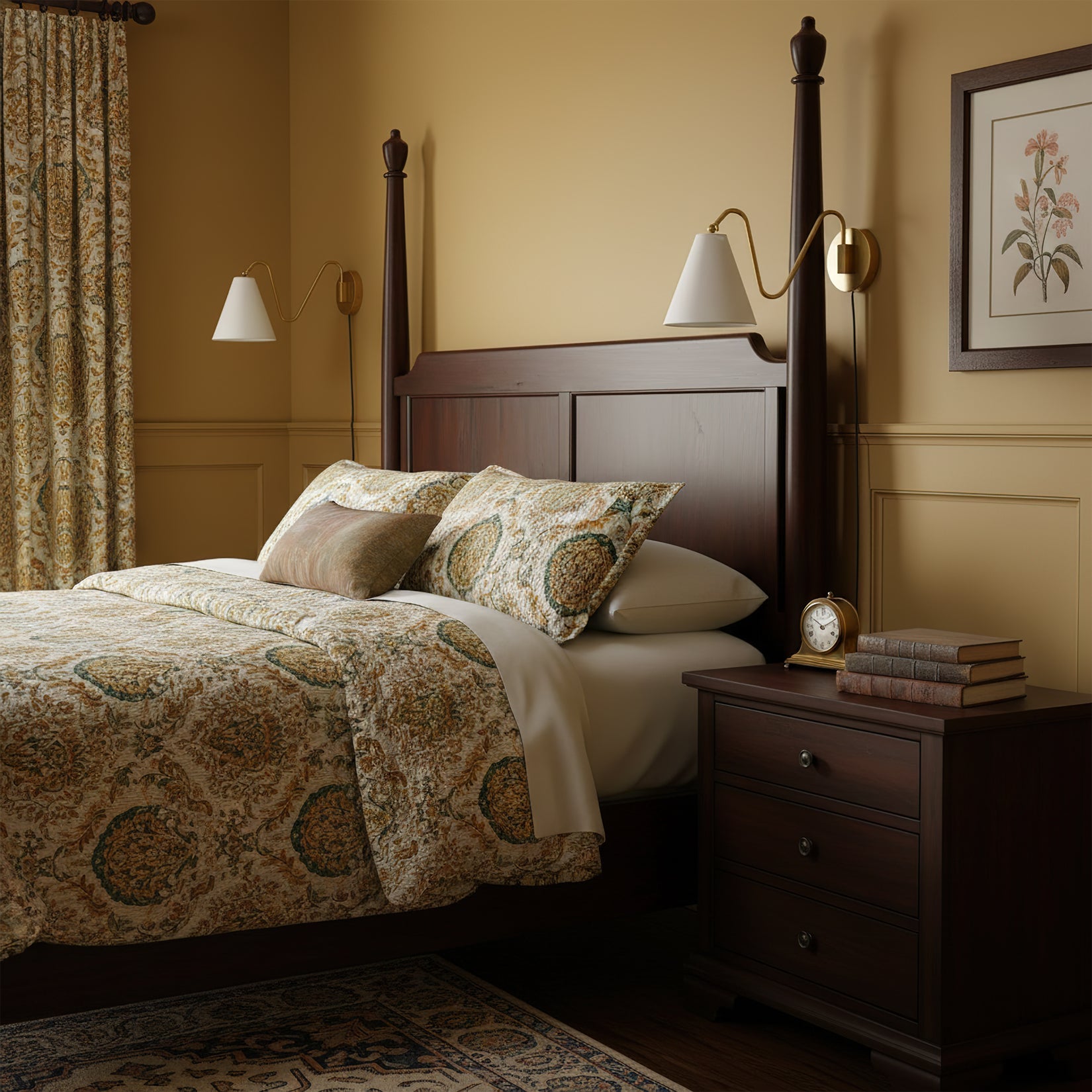 Cleome Minimalist Brass Swing Plug In Wall Lamp