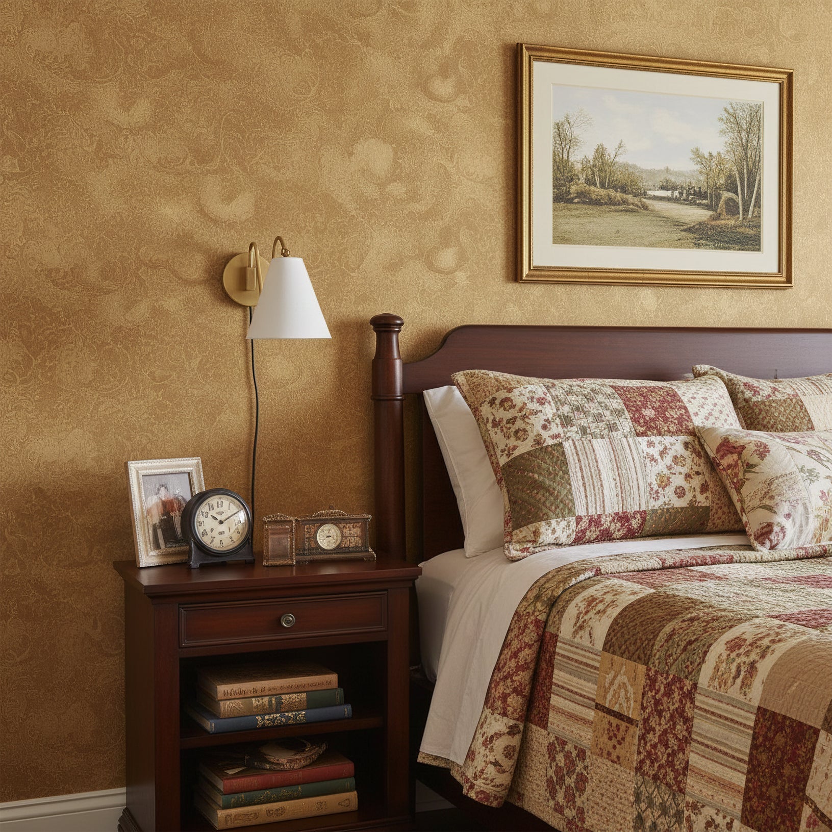 Cleome Minimalist Brass Swing Plug In Wall Lamp