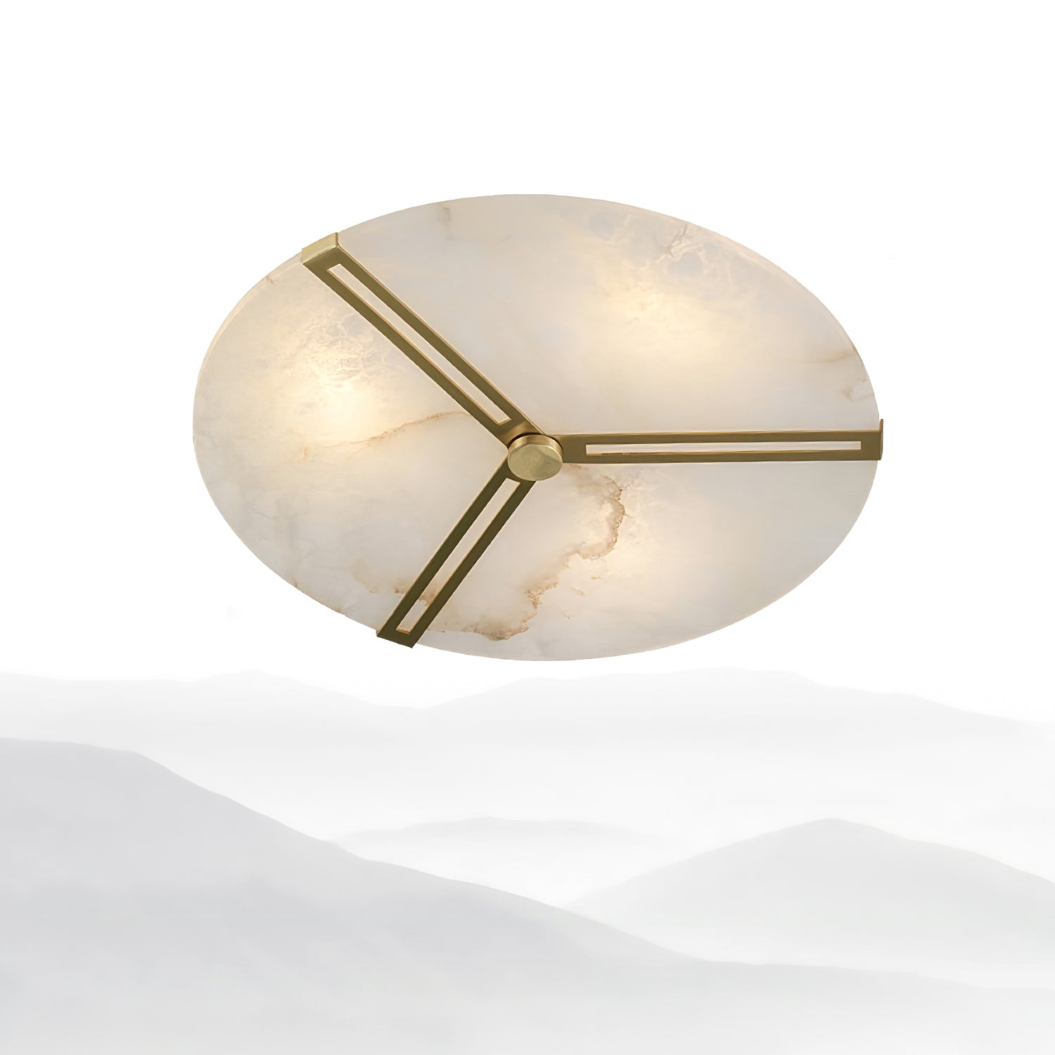 Aveline Alabaster Flush Mount Ceiling Light - Blowlighting