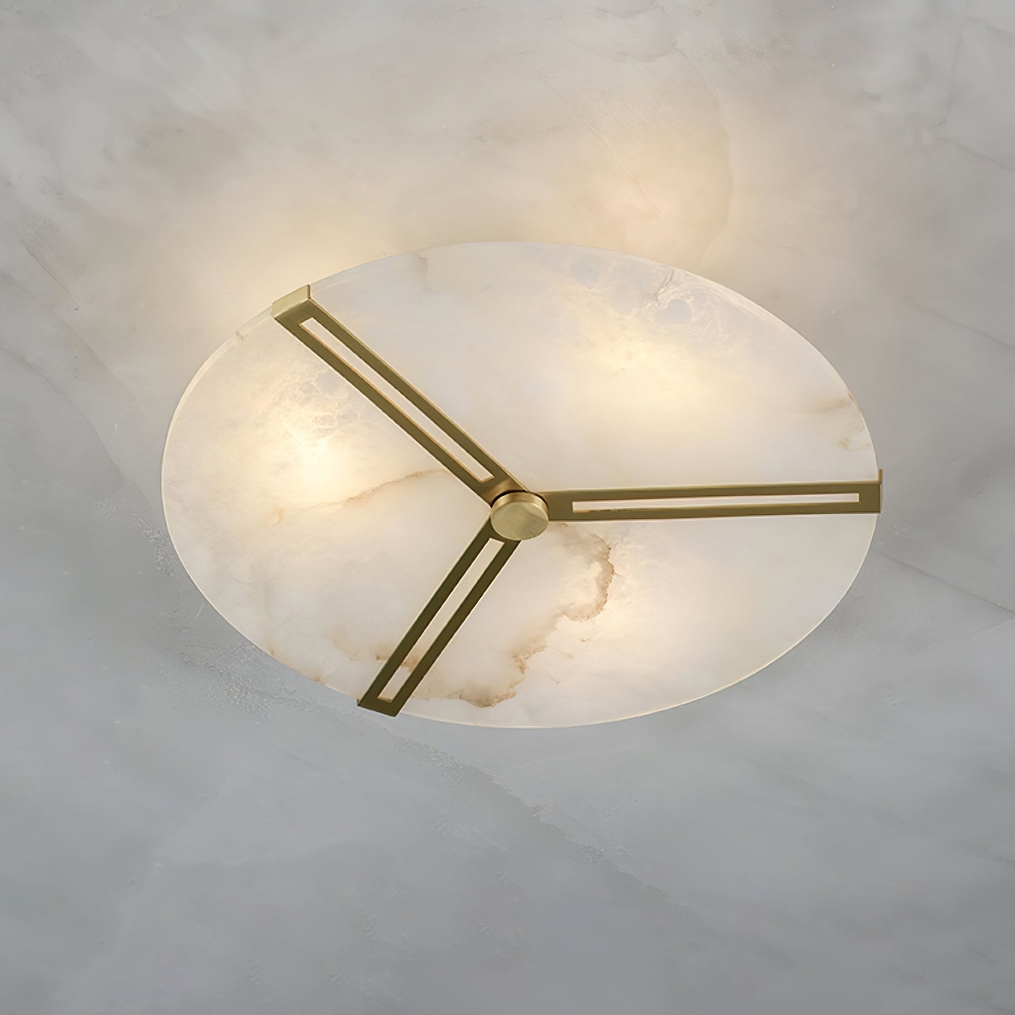 Aveline Alabaster Flush Mount Ceiling Light - Blowlighting