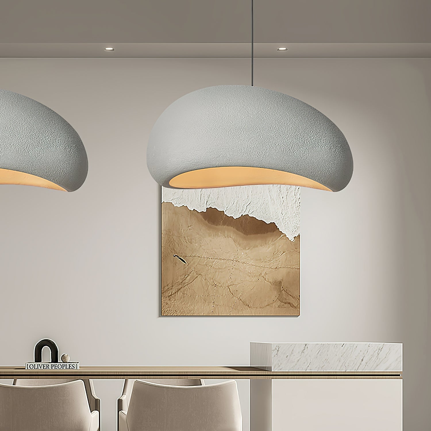 Ivinan Minimalist Cloud Style B Metal Pendant Light - Blowlighting