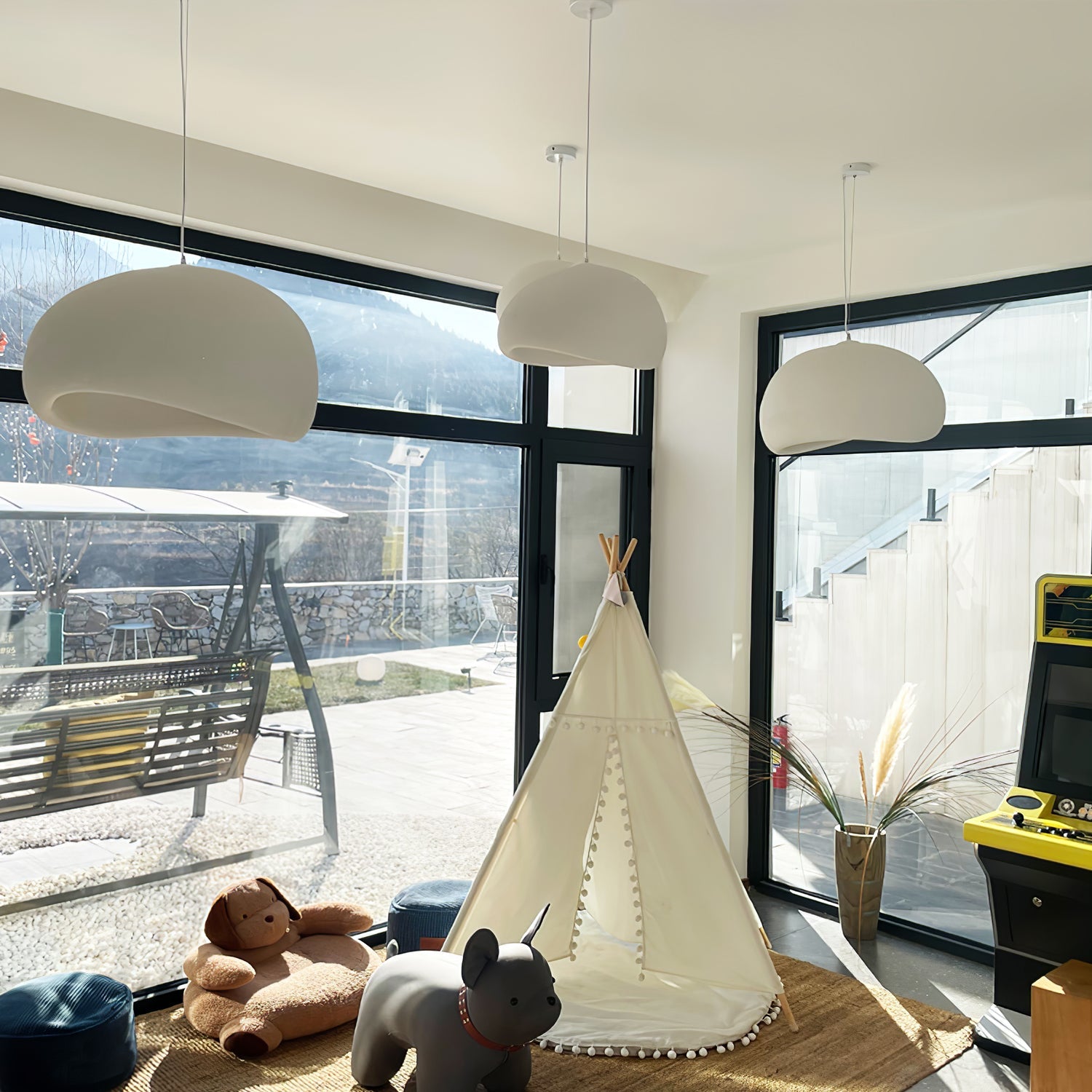 Ivinan Minimalist Cloud Style B Metal Pendant Light - Blowlighting