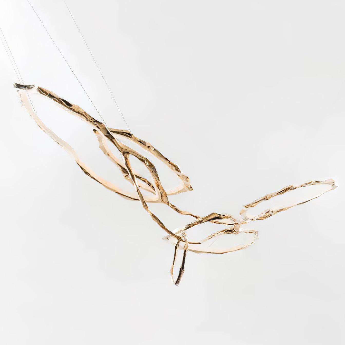 Aballs Cloud Rings Series Brass Metal Chandelier - Blowlighting