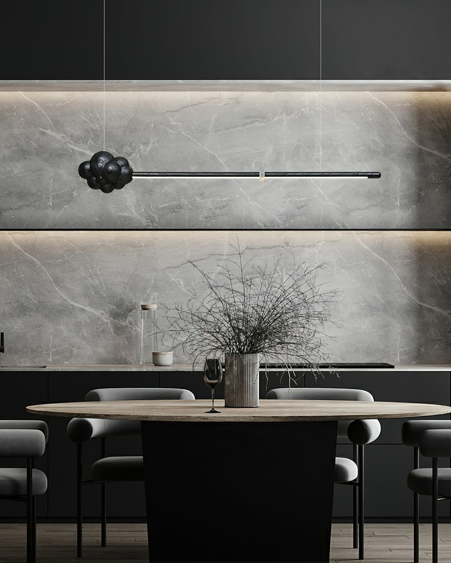 Cloud Stick Chandelier - Blowlighting