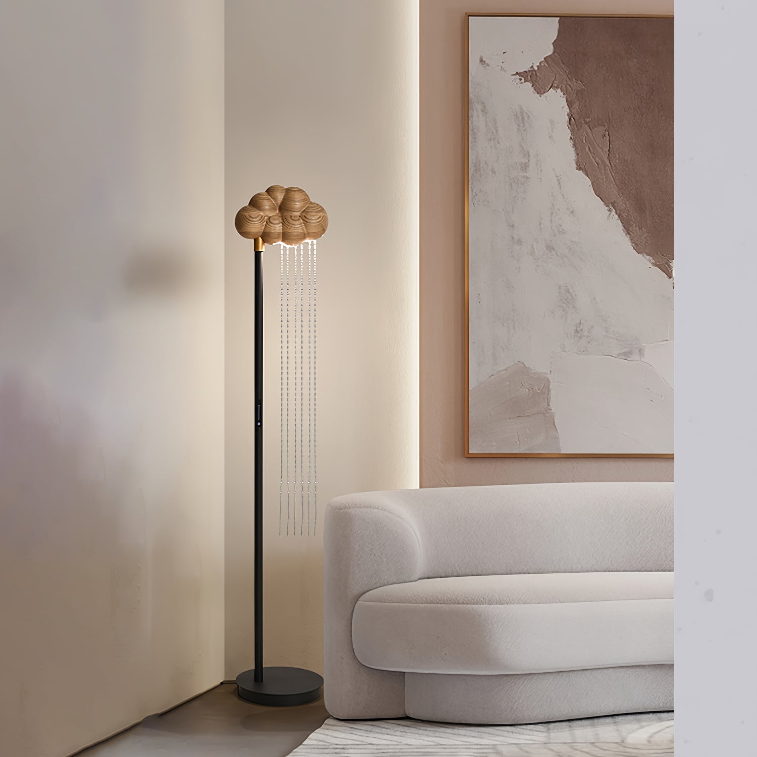 Orinyra Cloud-shaped Bronze Floor Lamp - Blowlighting