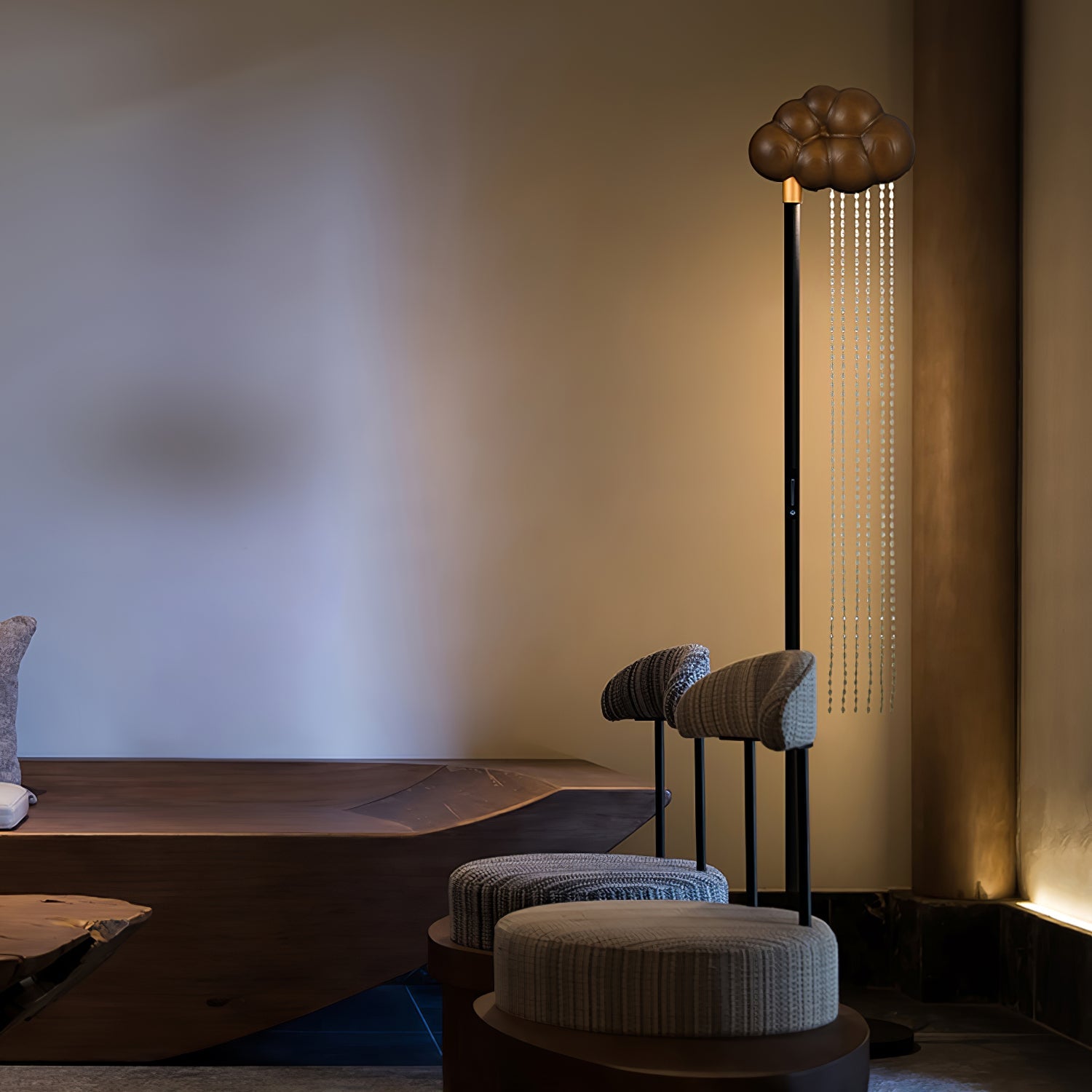 Orinyra Cloud-shaped Bronze Floor Lamp - Blowlighting