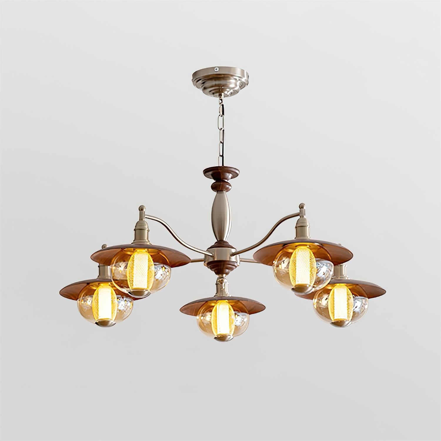 Coachlight Classic Metal Globe Chandelier