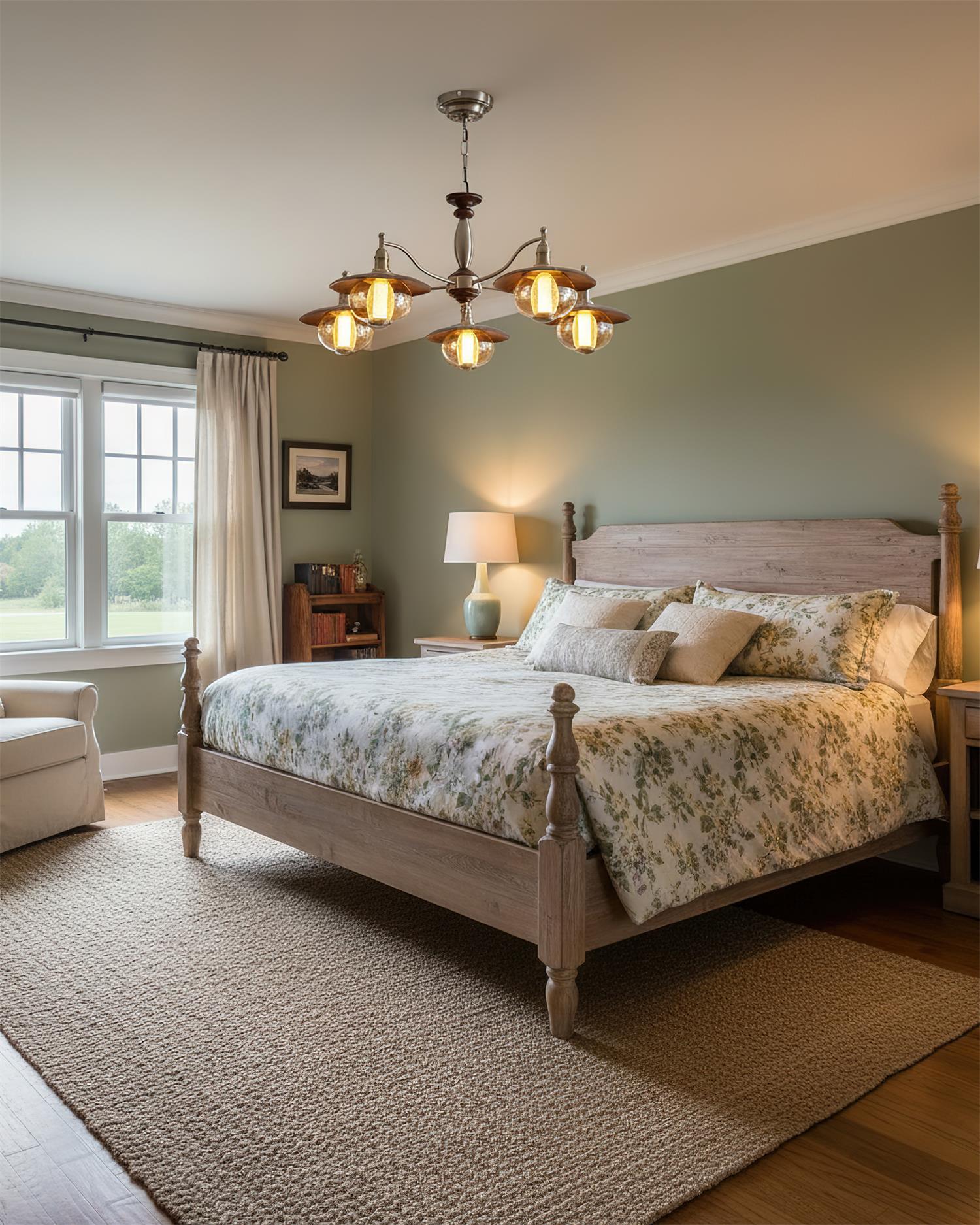 Coachlight Classic Metal Globe Chandelier