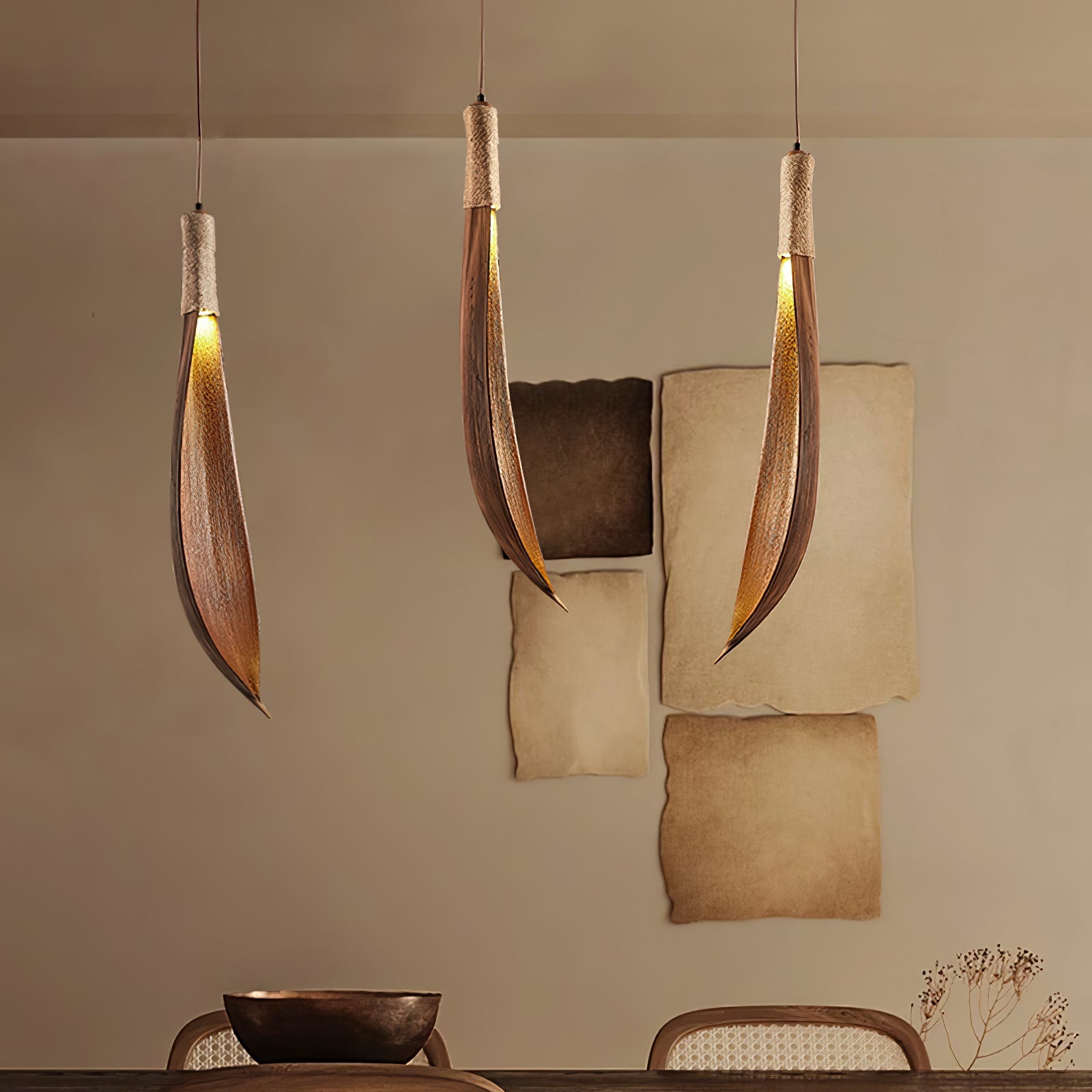 Cocoa Leaf Pendant Lamp - Blowlighting