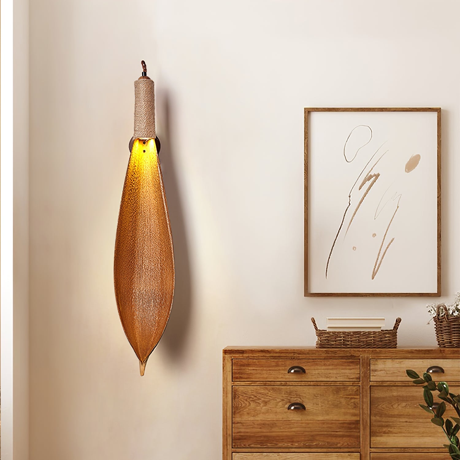 Cocoa Leaf Wall Sconce - Blowlighting