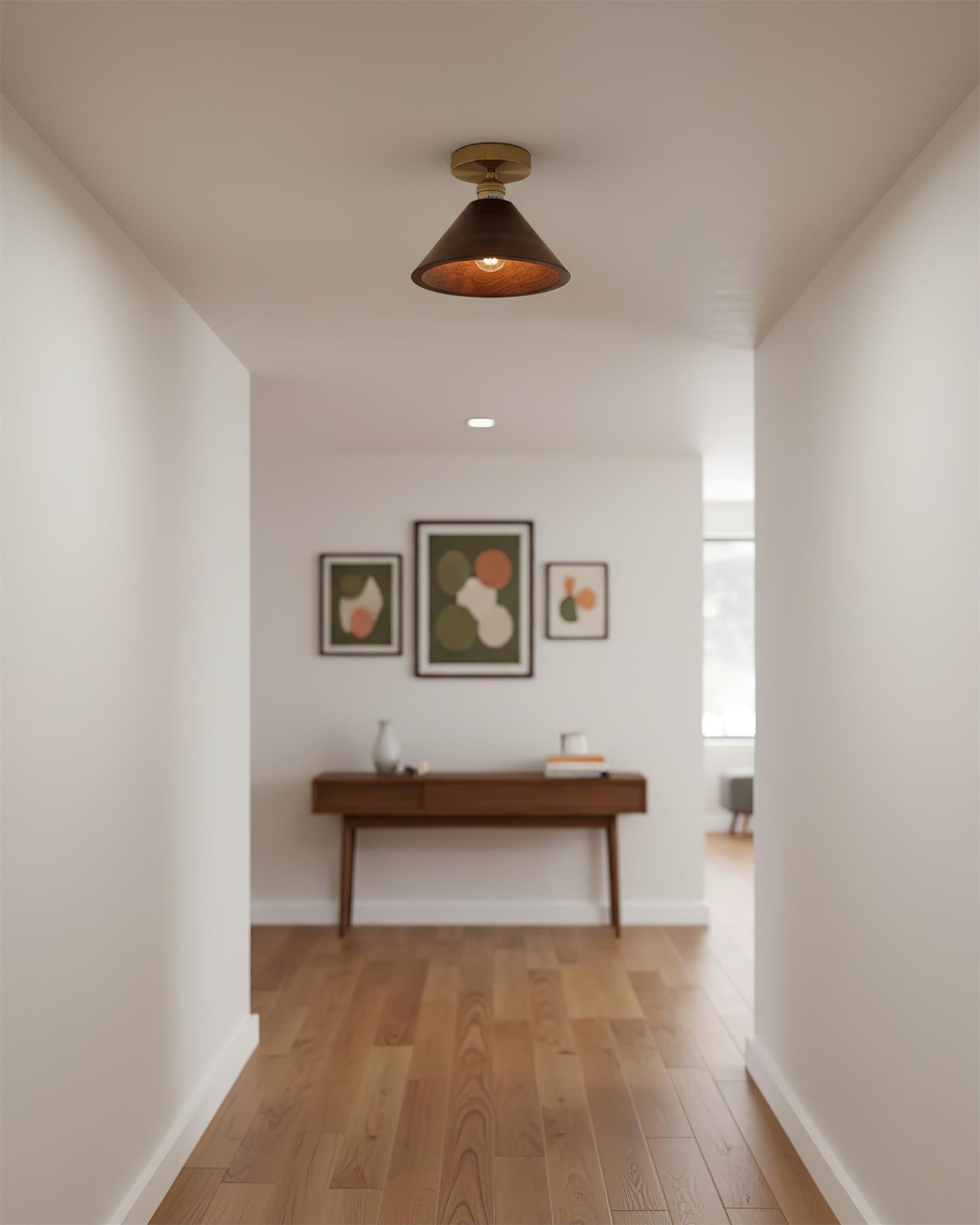 ArborLume Elegant Wood Ceiling Lamp