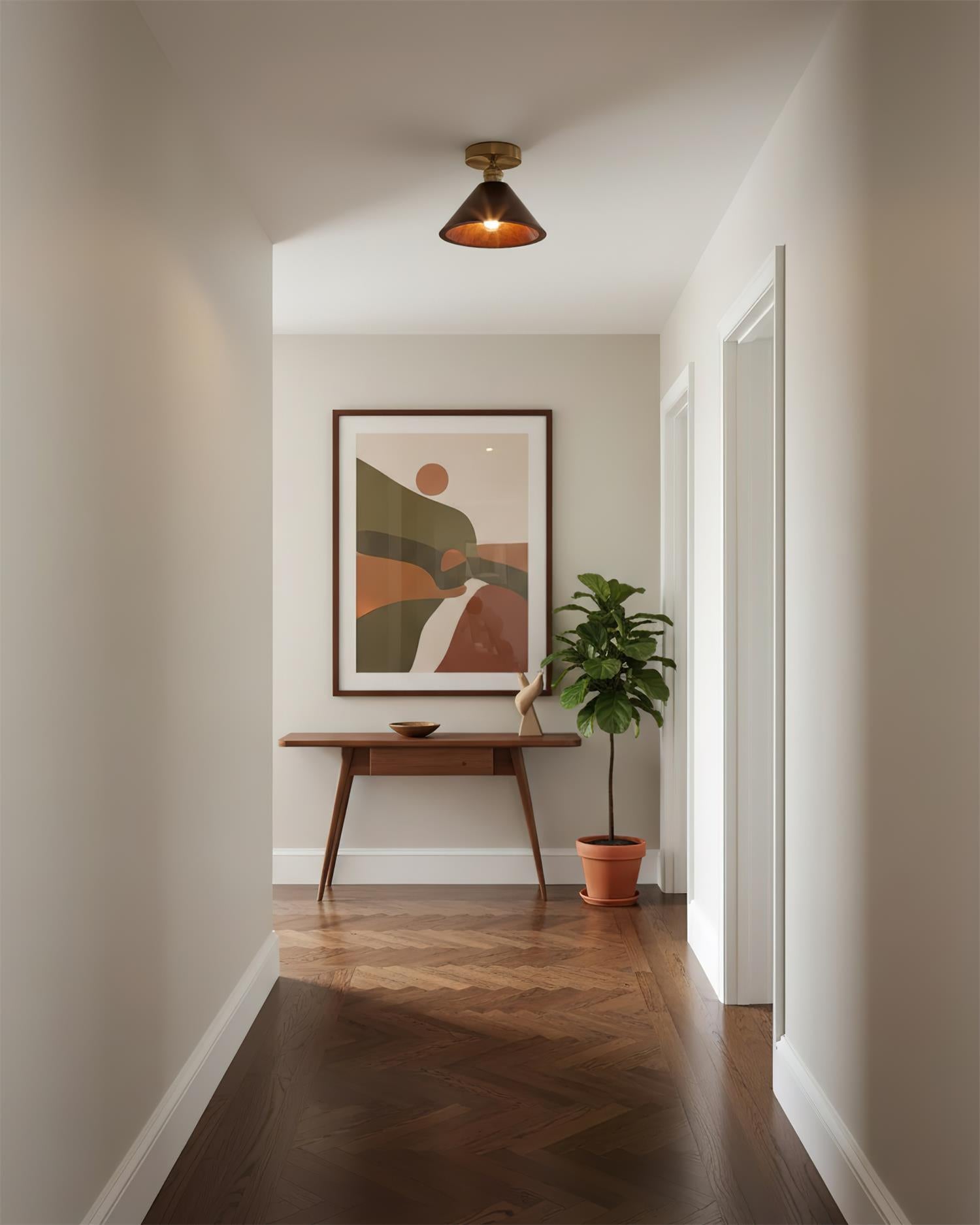 ArborLume Elegant Wood Ceiling Lamp