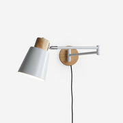 Collin Scandinavian Metal Adjustable Plug In Wall Light