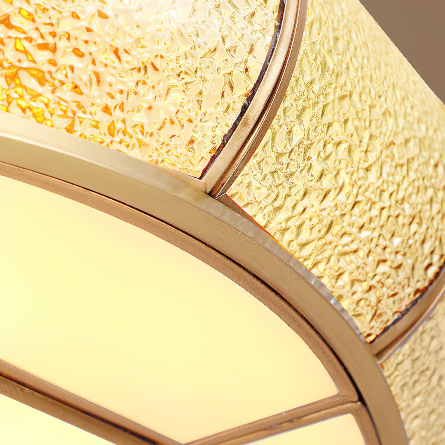 Colonial Glass Drum Ceiling Light - Blowlighting