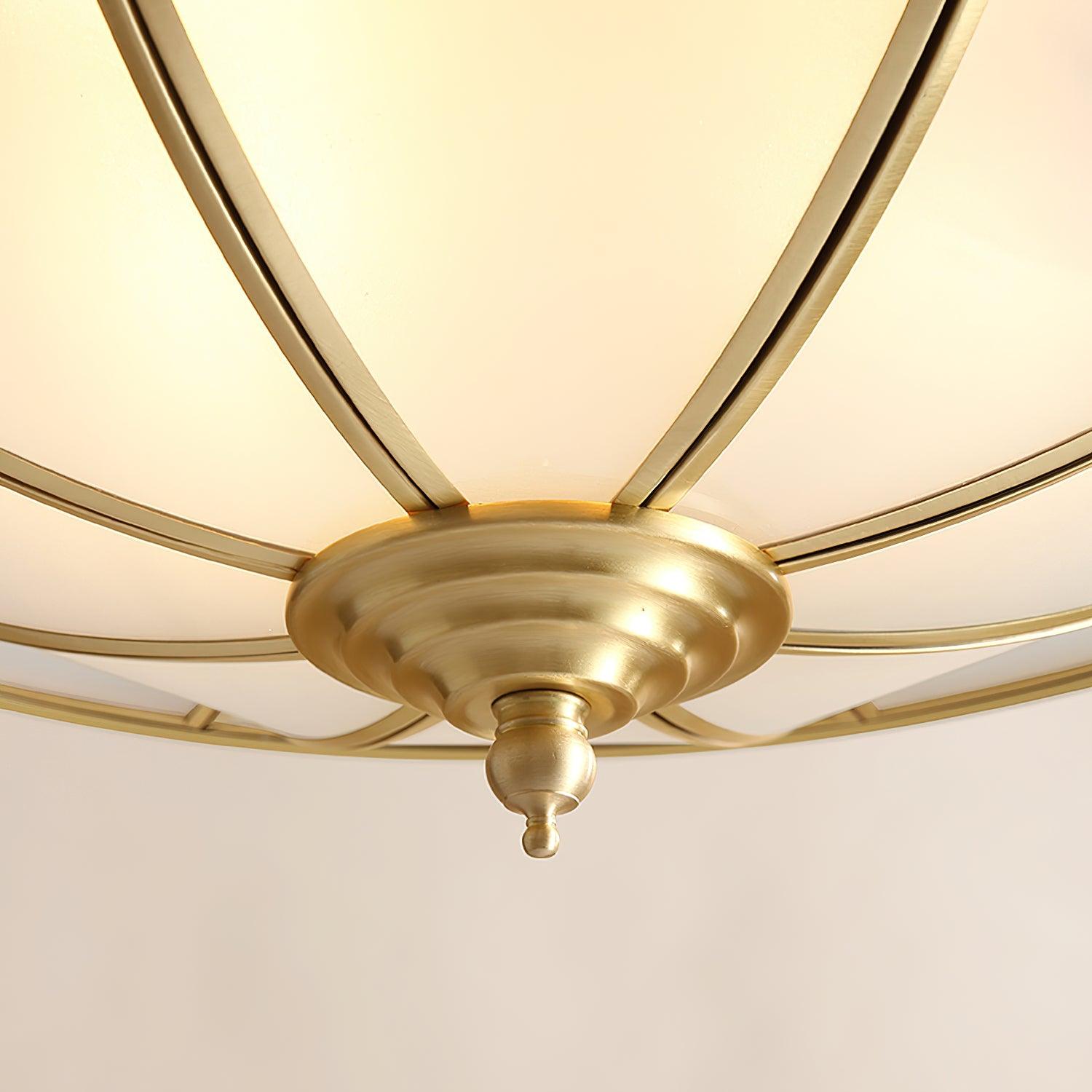 Colonial Glass Drum Ceiling Light - Blowlighting
