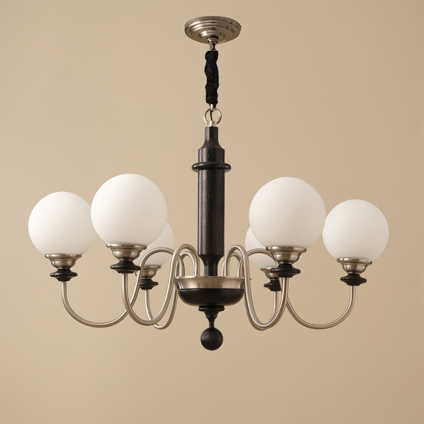 Nyvinia Vintage Brass Glass Chandelier - Blowlighting