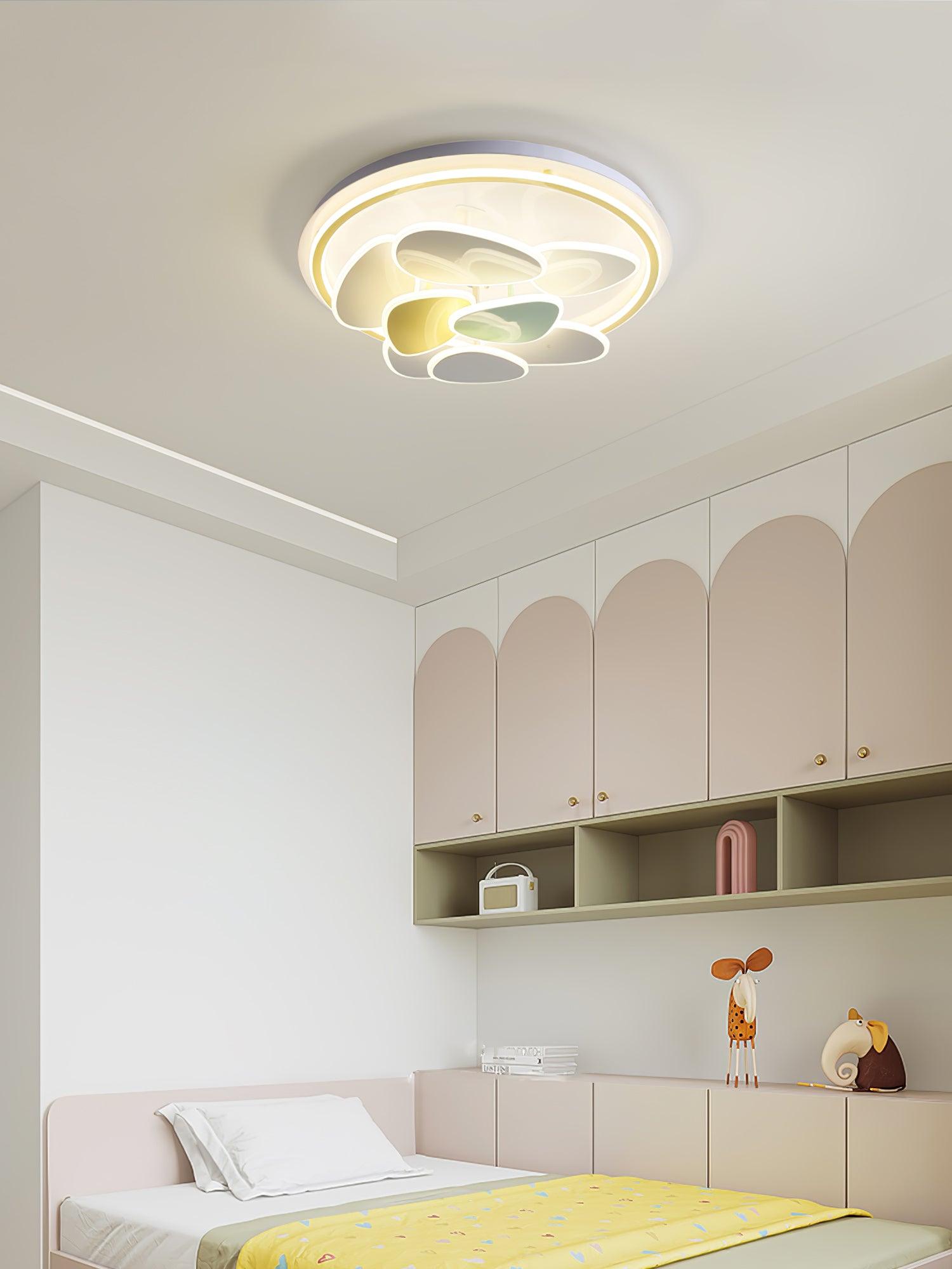 Colorful Cloud Round Ceiling Lamp - Blowlighting