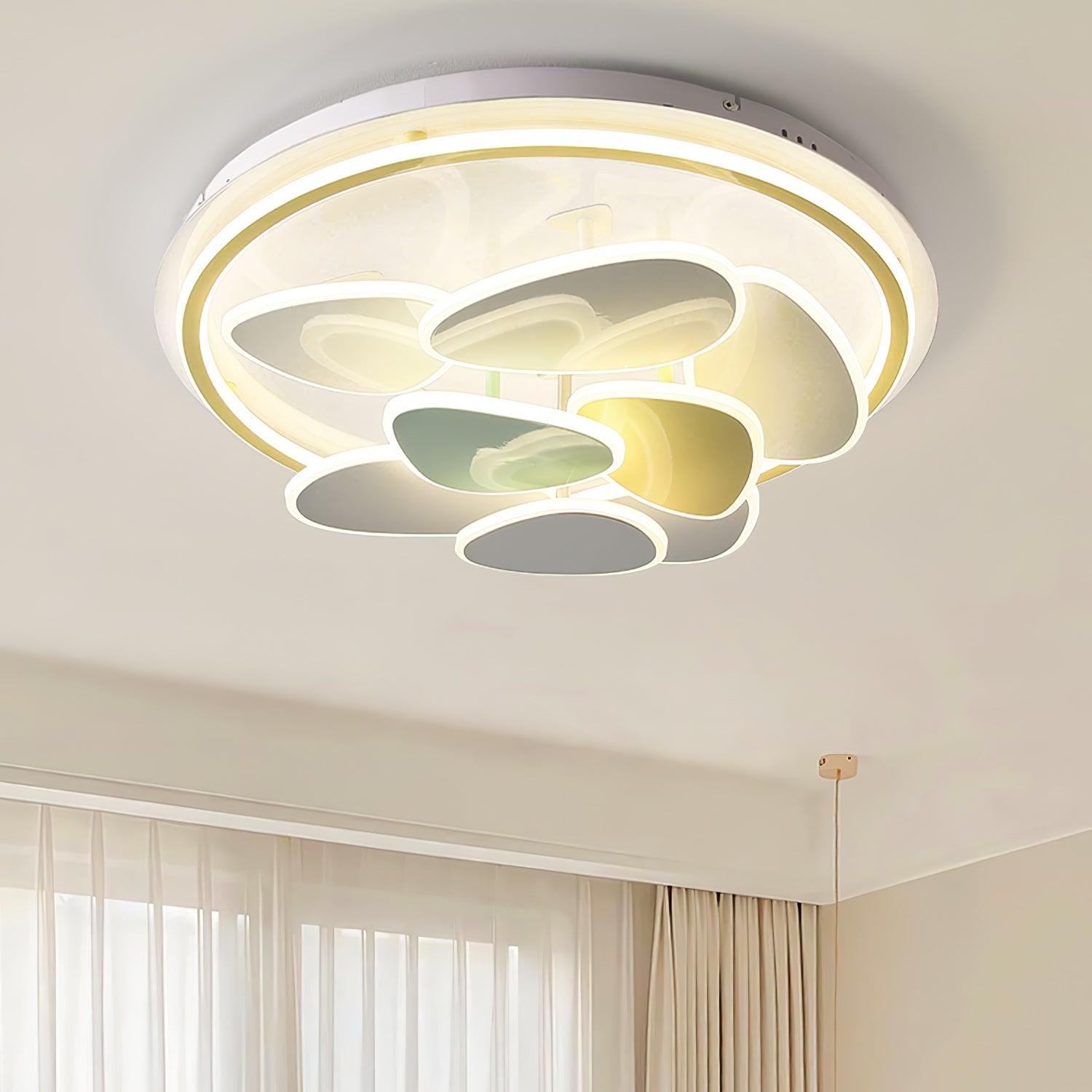 Colorful Cloud Round Ceiling Lamp - Blowlighting