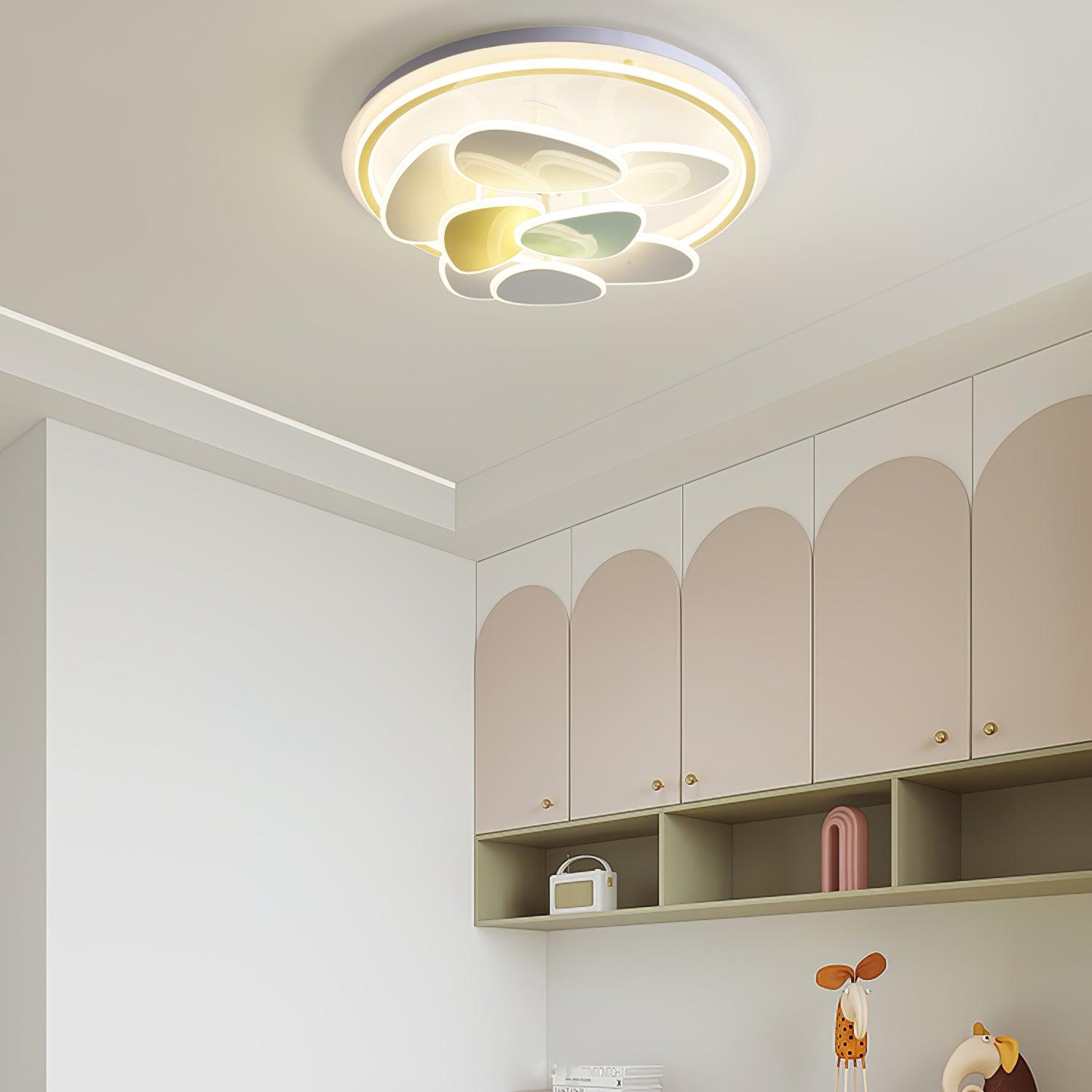 Colorful Cloud Round Ceiling Lamp - Blowlighting