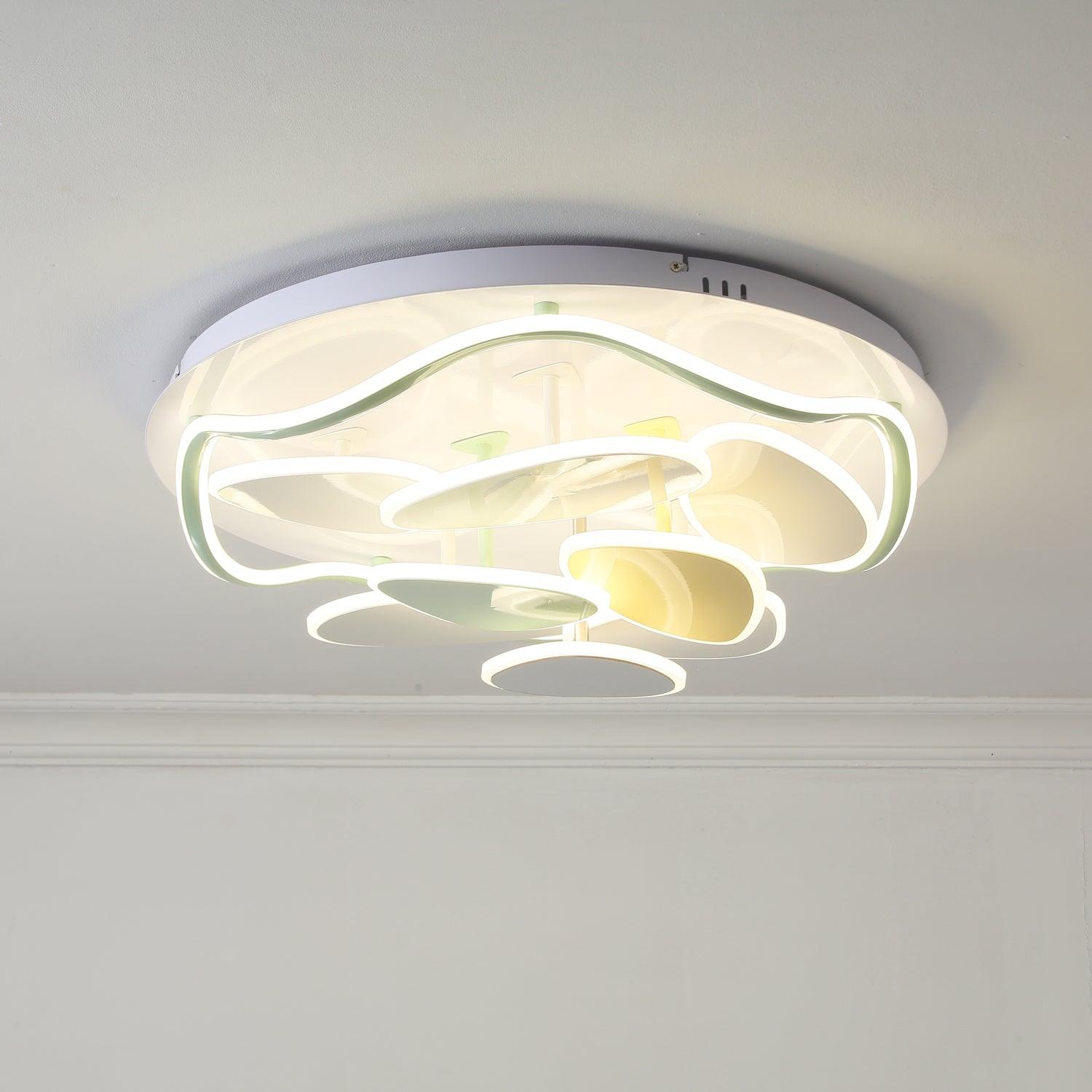 Colorful Cloud Round Ceiling Lamp - Blowlighting