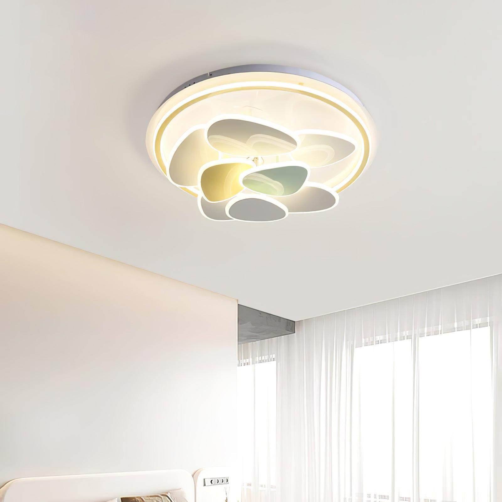 Colorful Cloud Round Ceiling Lamp - Blowlighting