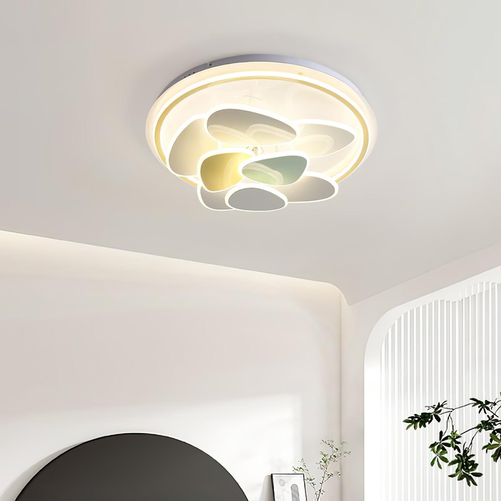 Colorful Cloud Round Ceiling Lamp - Blowlighting