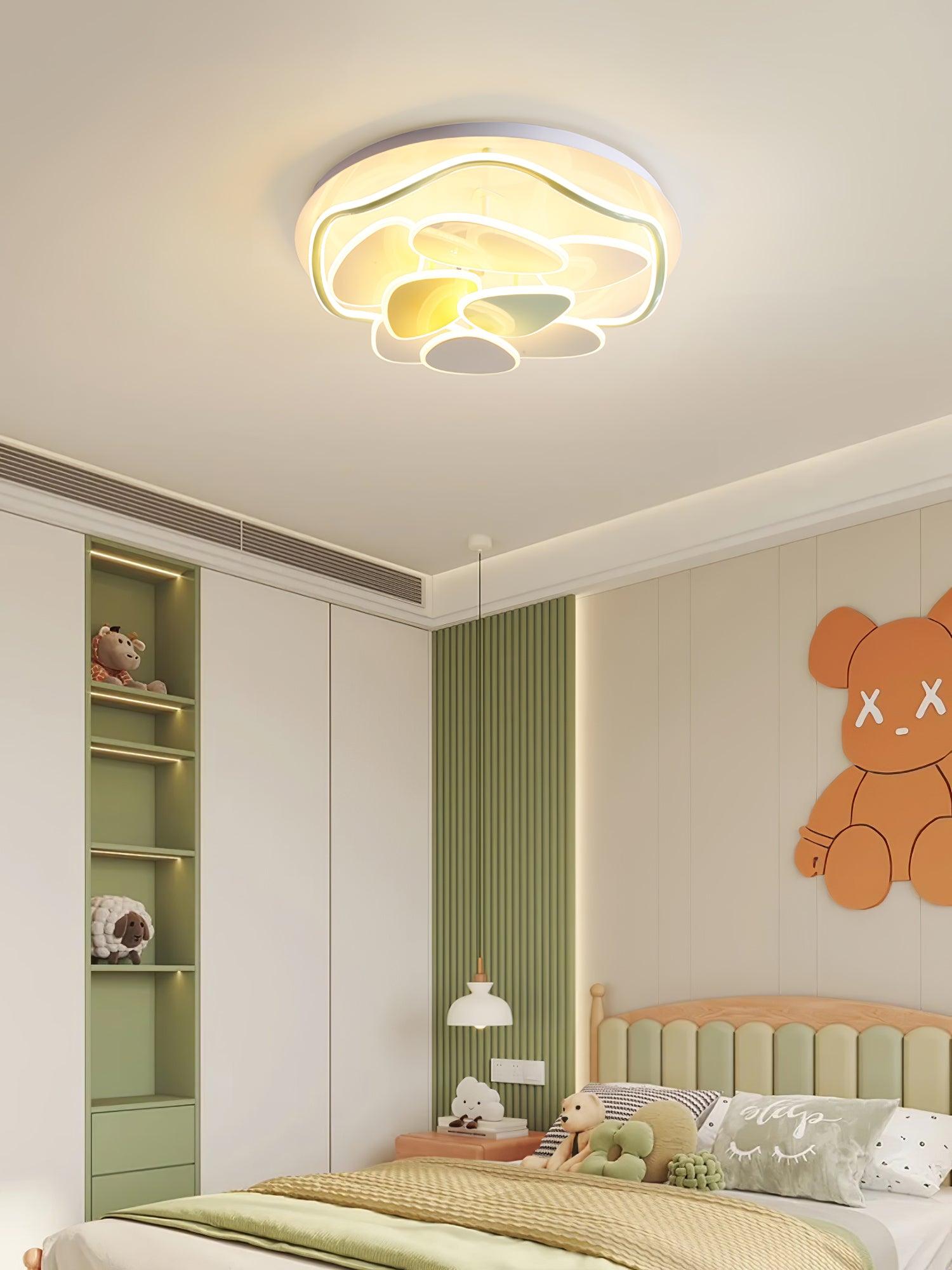 Colorful Cloud Round Ceiling Lamp - Blowlighting