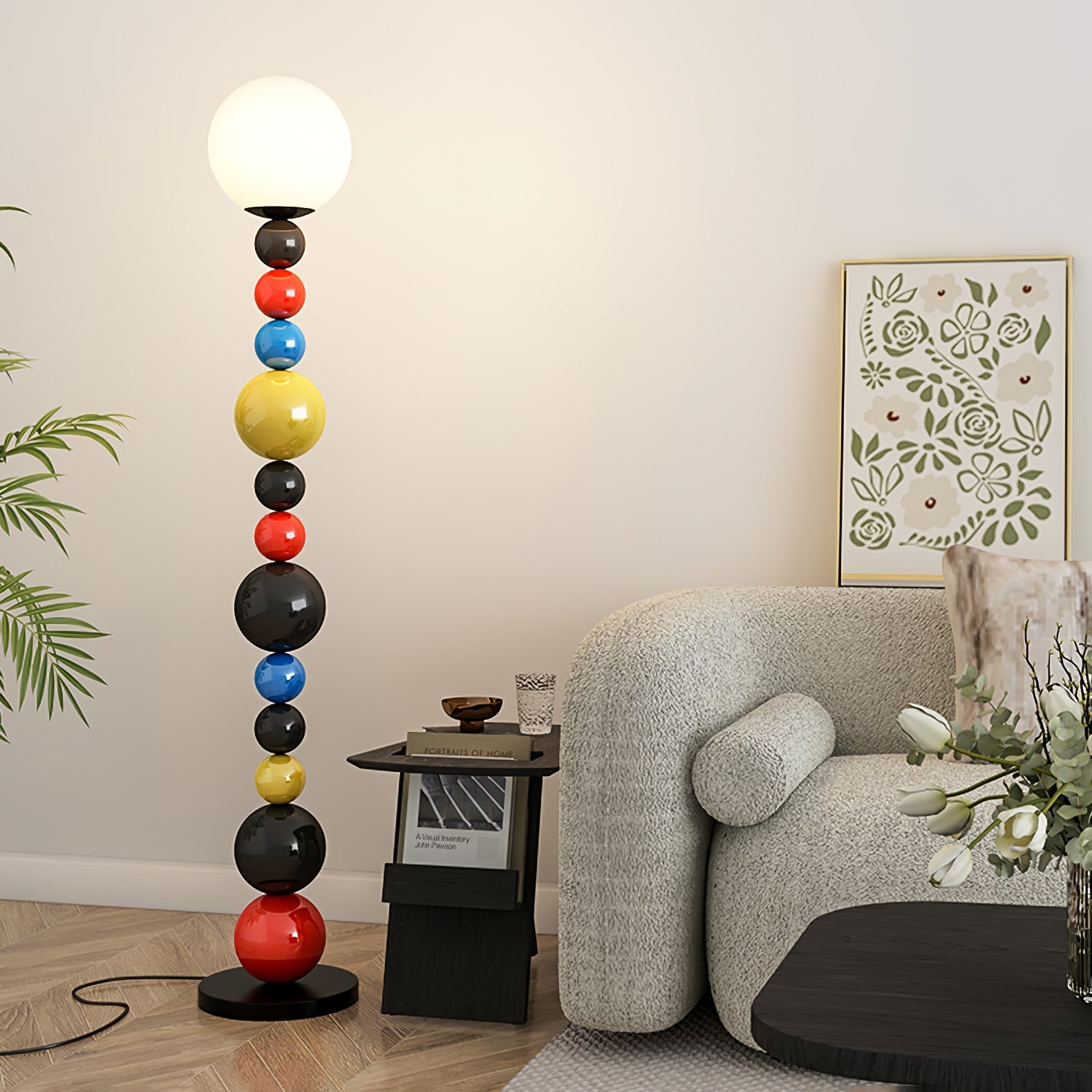 Colorful Round Ball Floor Lamp - Blowlighting